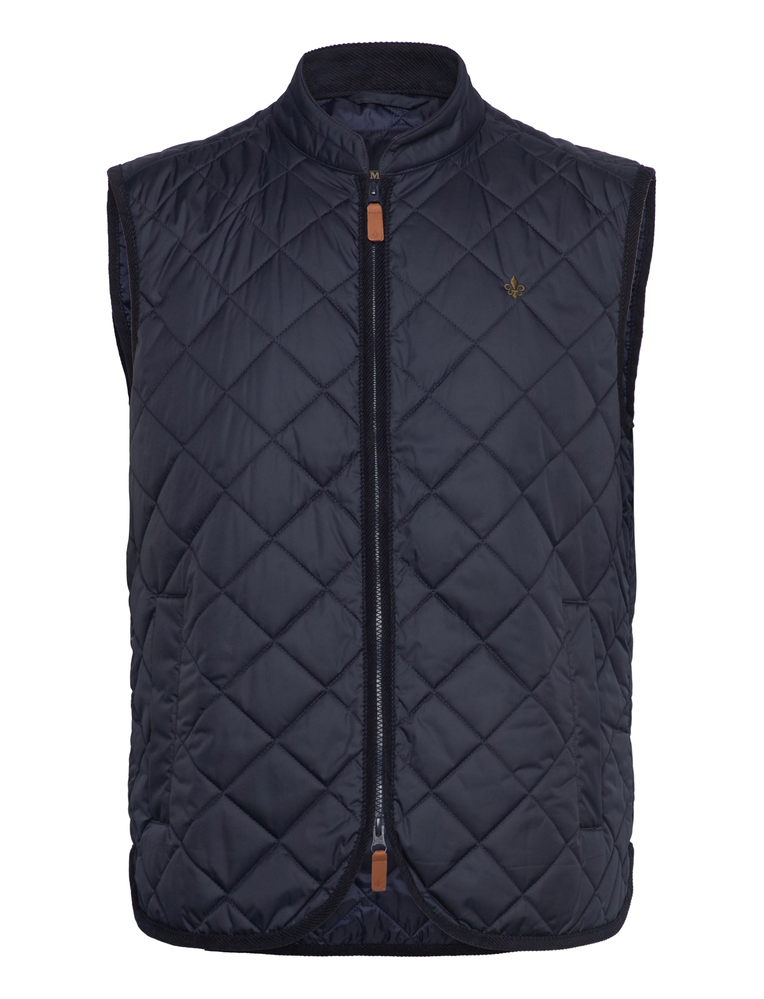 MORRIS Teddy Quilted Vest Navy - XXL - Herren