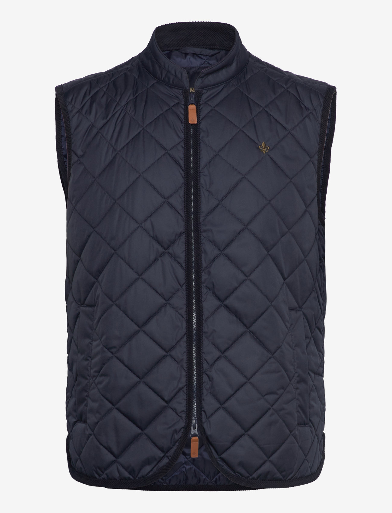 Morris - Teddy Quilted Vest - västar - old blue - 1