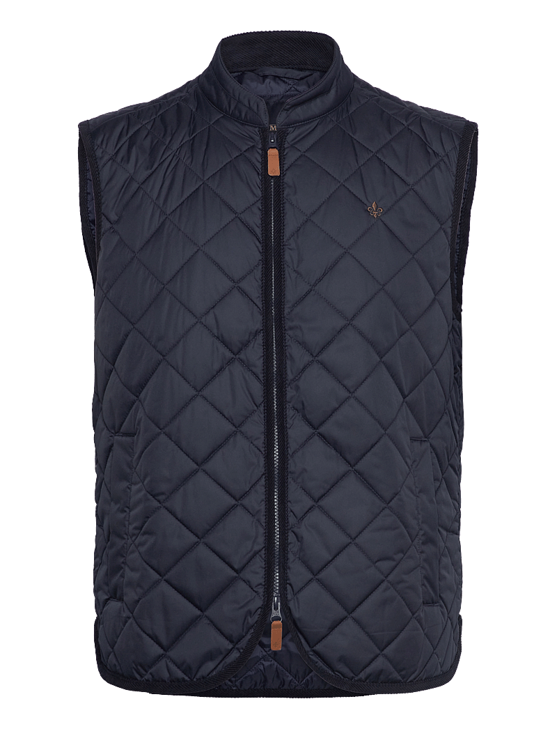 Morris - Teddy Quilted Vest - vests - old blue - 1