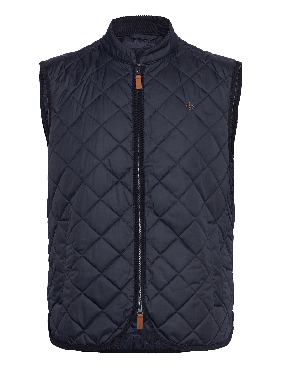 Morris - Teddy Quilted Vest - bodywarmers - old blue - 1
