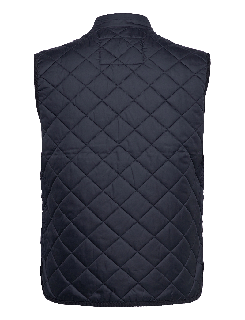 Morris - Teddy Quilted Vest - vests - old blue - 2