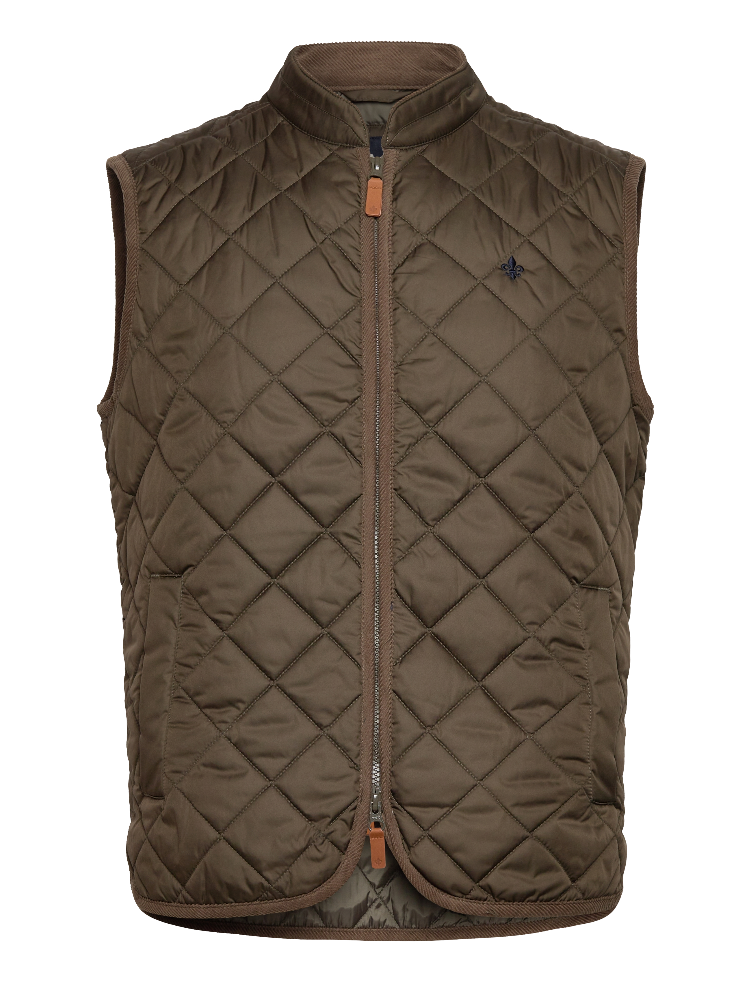 MORRIS Teddy Quilted Vest Khaki - XL - Herren