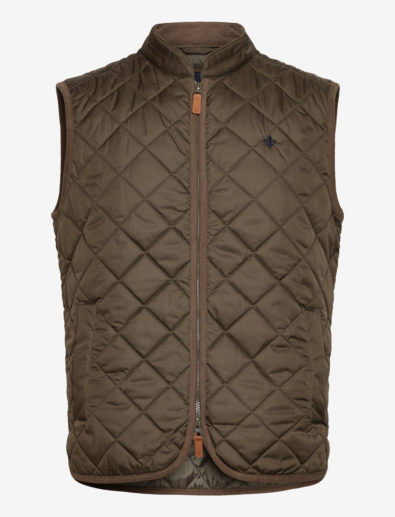 Morris - Teddy Quilted Vest - bodywarmers - olive - 1