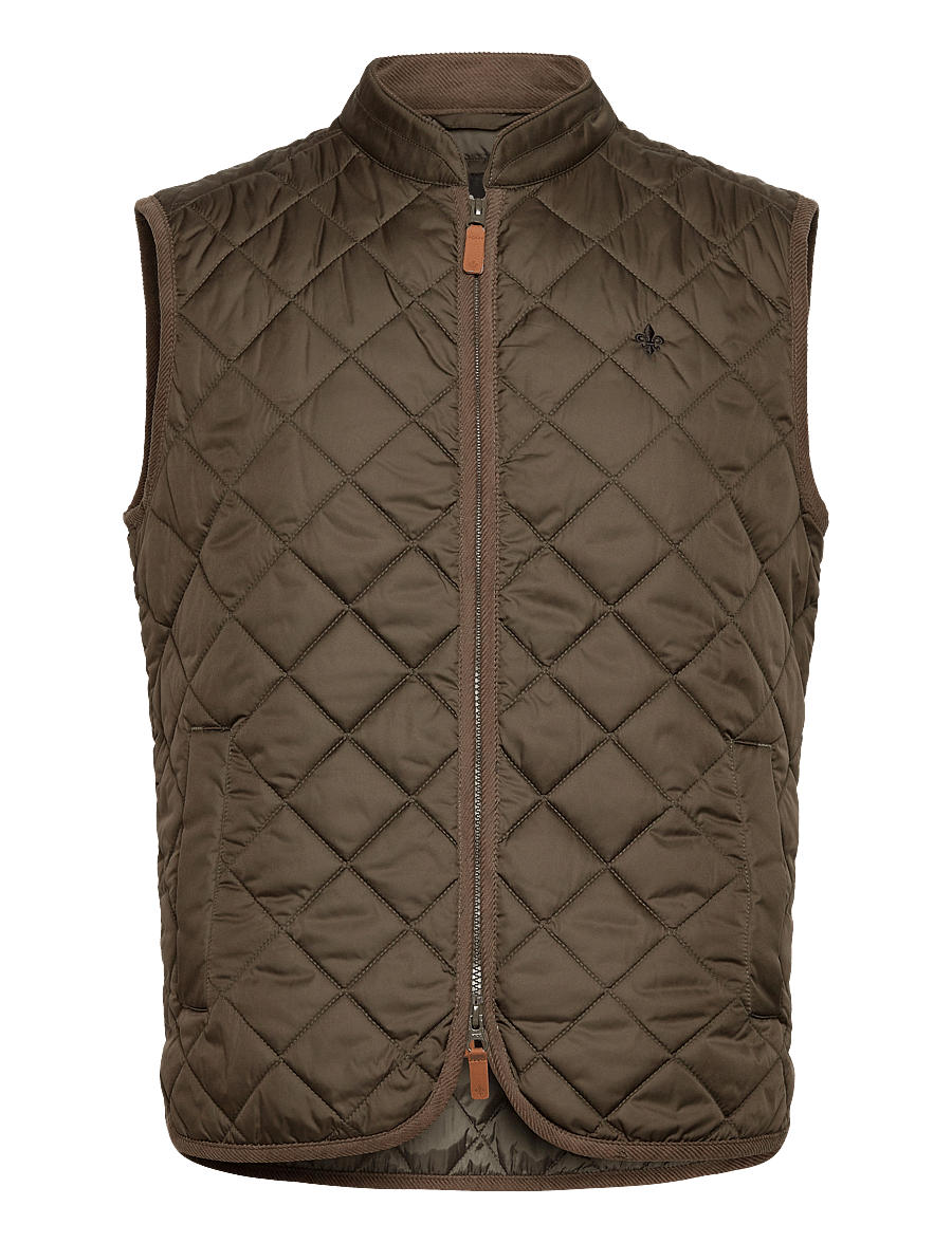 Morris - Teddy Quilted Vest - vests - olive - 1