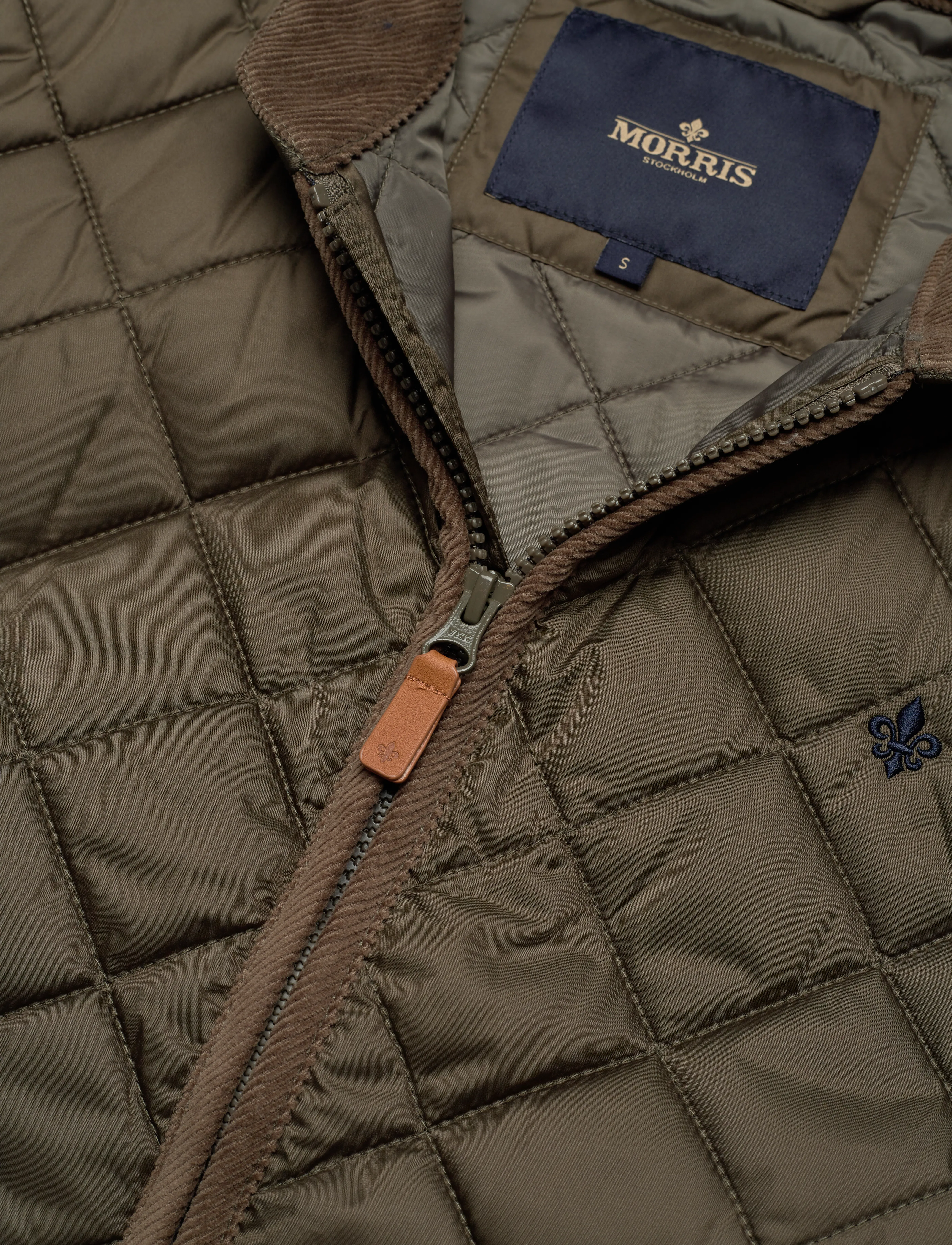 Morris - Teddy Quilted Vest - vests - olive - 5