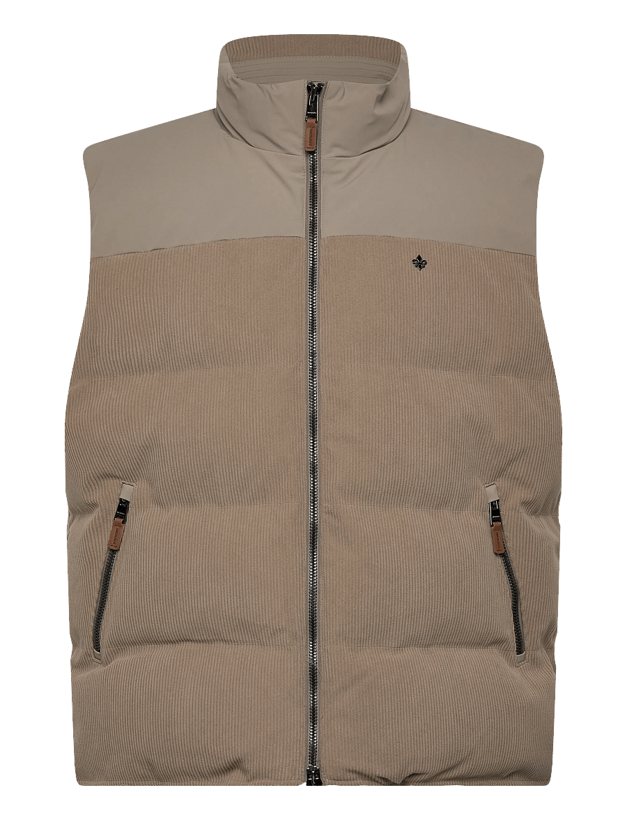 Morris - Catton Puffer Vest - vests - khaki - 1