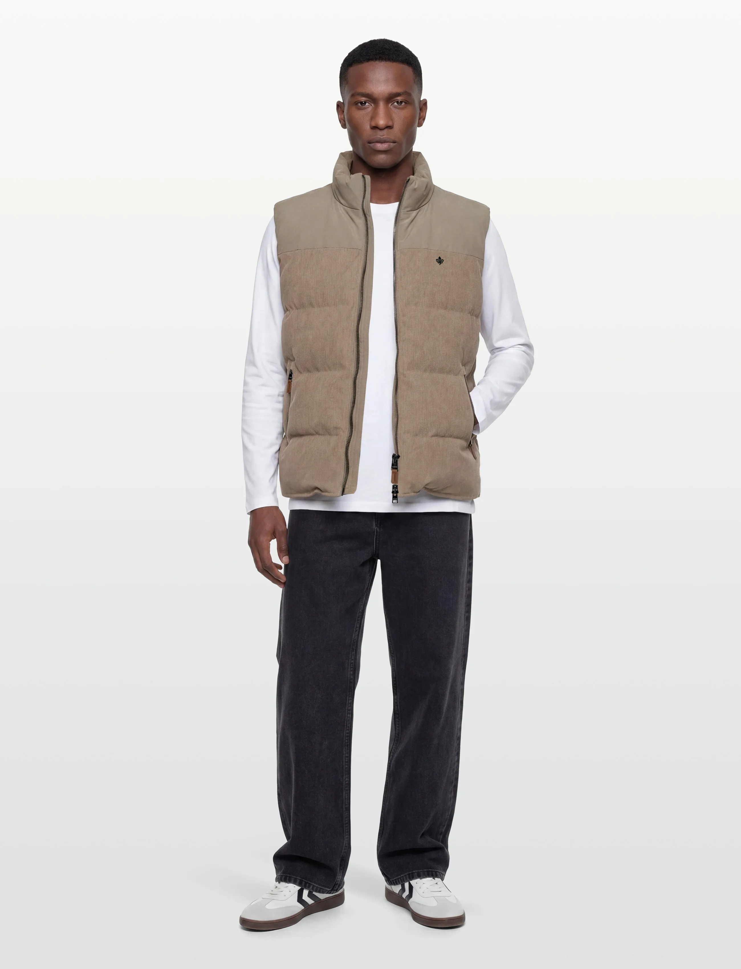 Morris Catton Puffer Vest, XXL, Beige, Designere > Veste, Herre