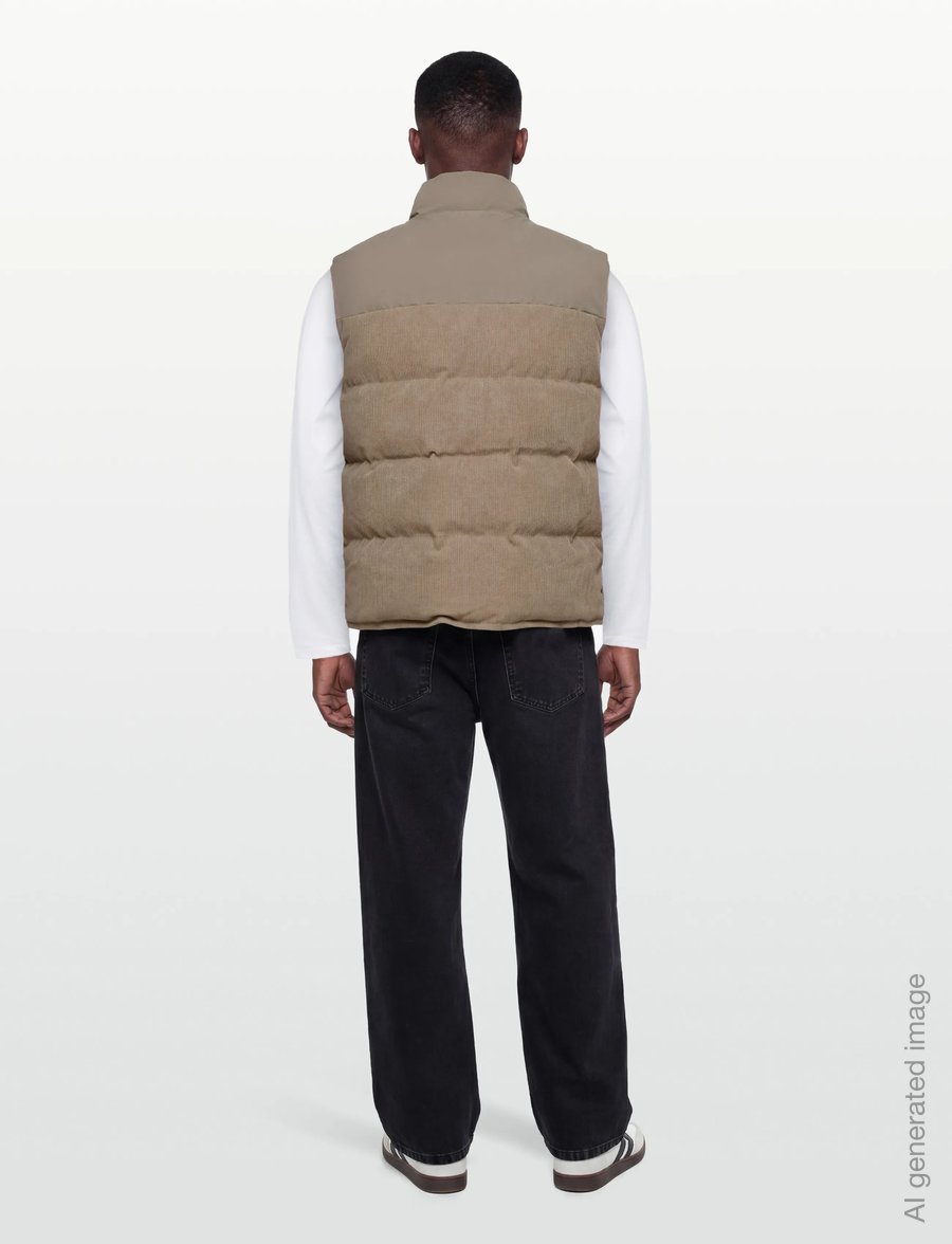 Morris - Catton Puffer Vest - vests - khaki - 4