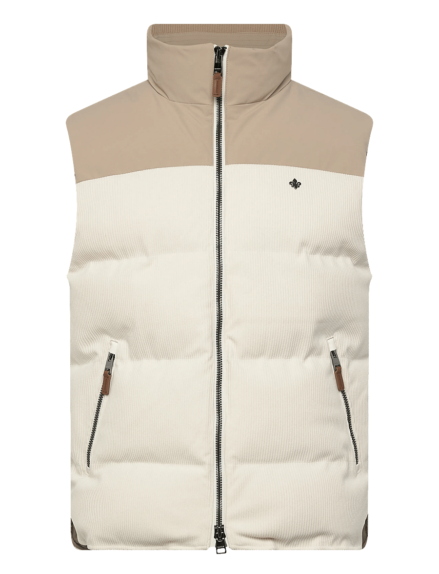 Morris - Catton Puffer Vest - vests - off white - 1