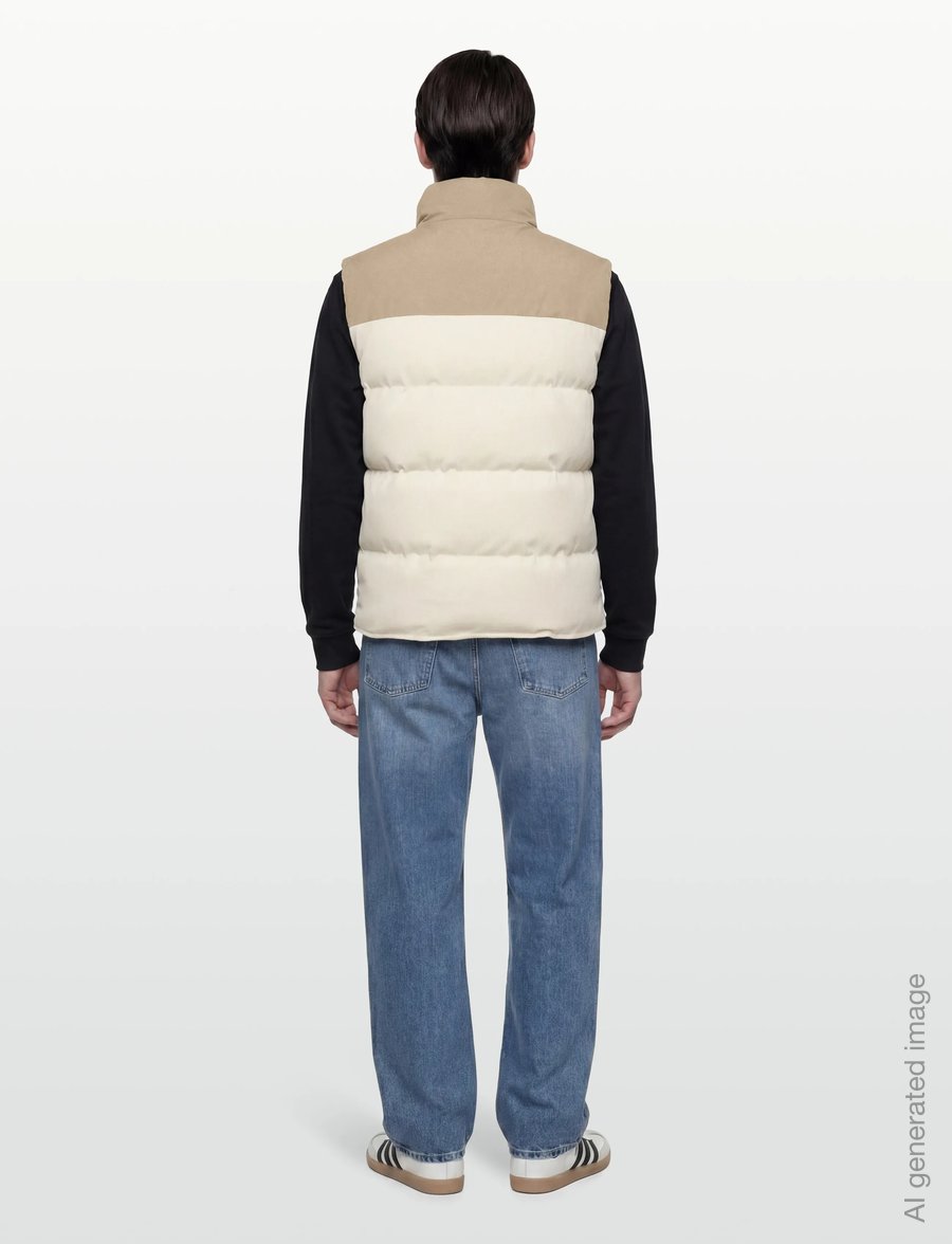 Morris - Catton Puffer Vest - vests - off white - 4