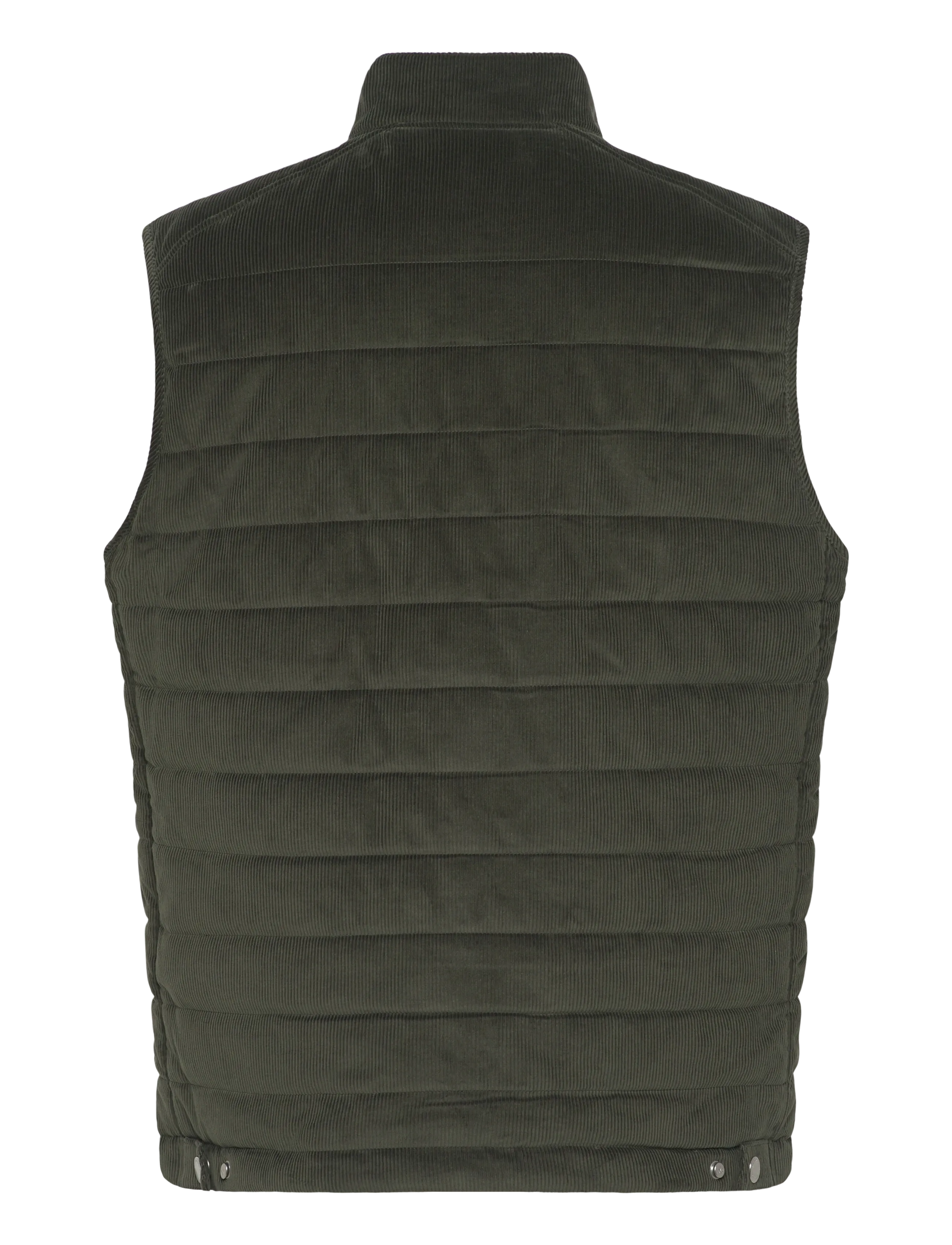 Morris - Ted Quilted Cord Vest - veste - olive - 2
