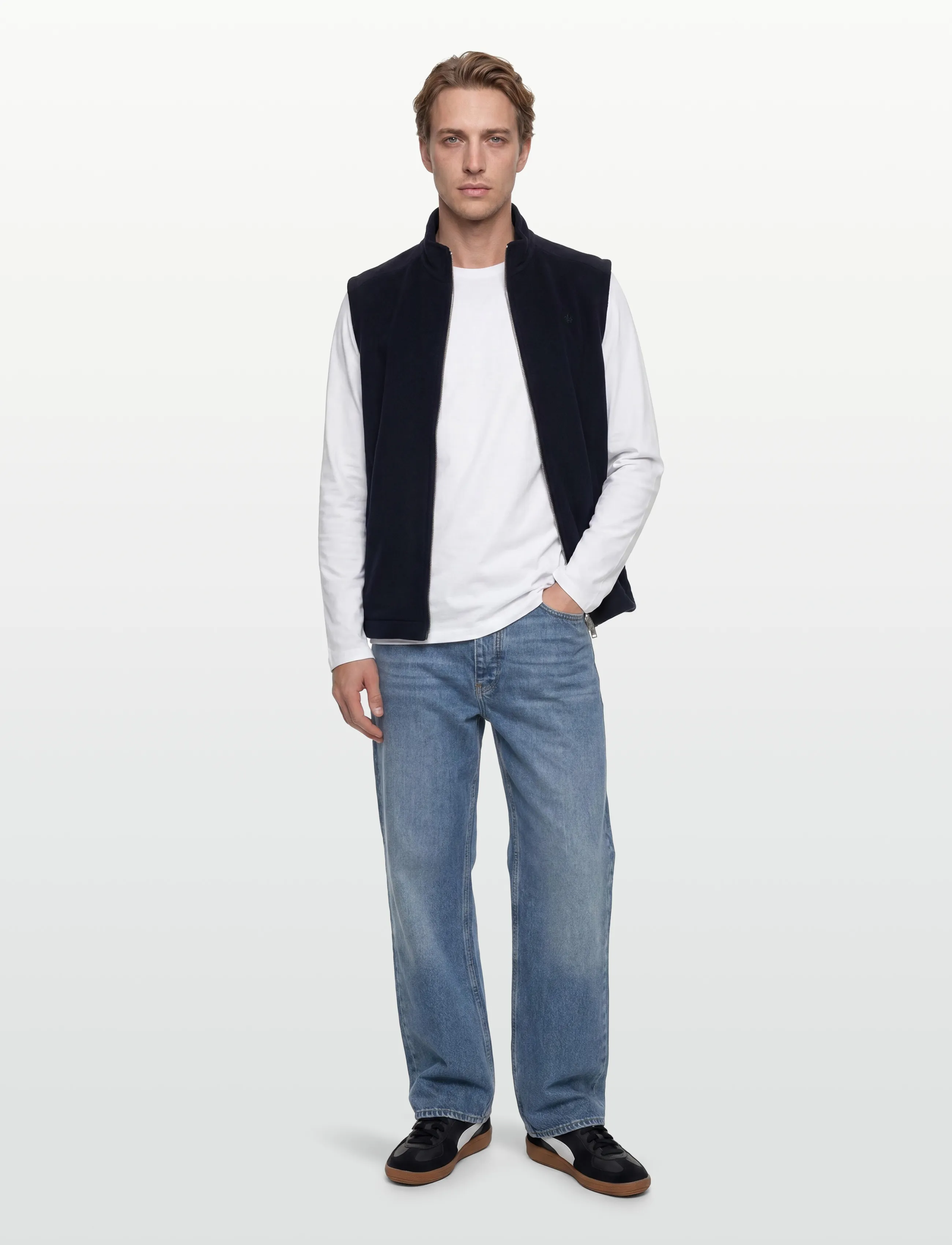 Morris Humphrey Vest - Tøj - OLD BLUE / navy