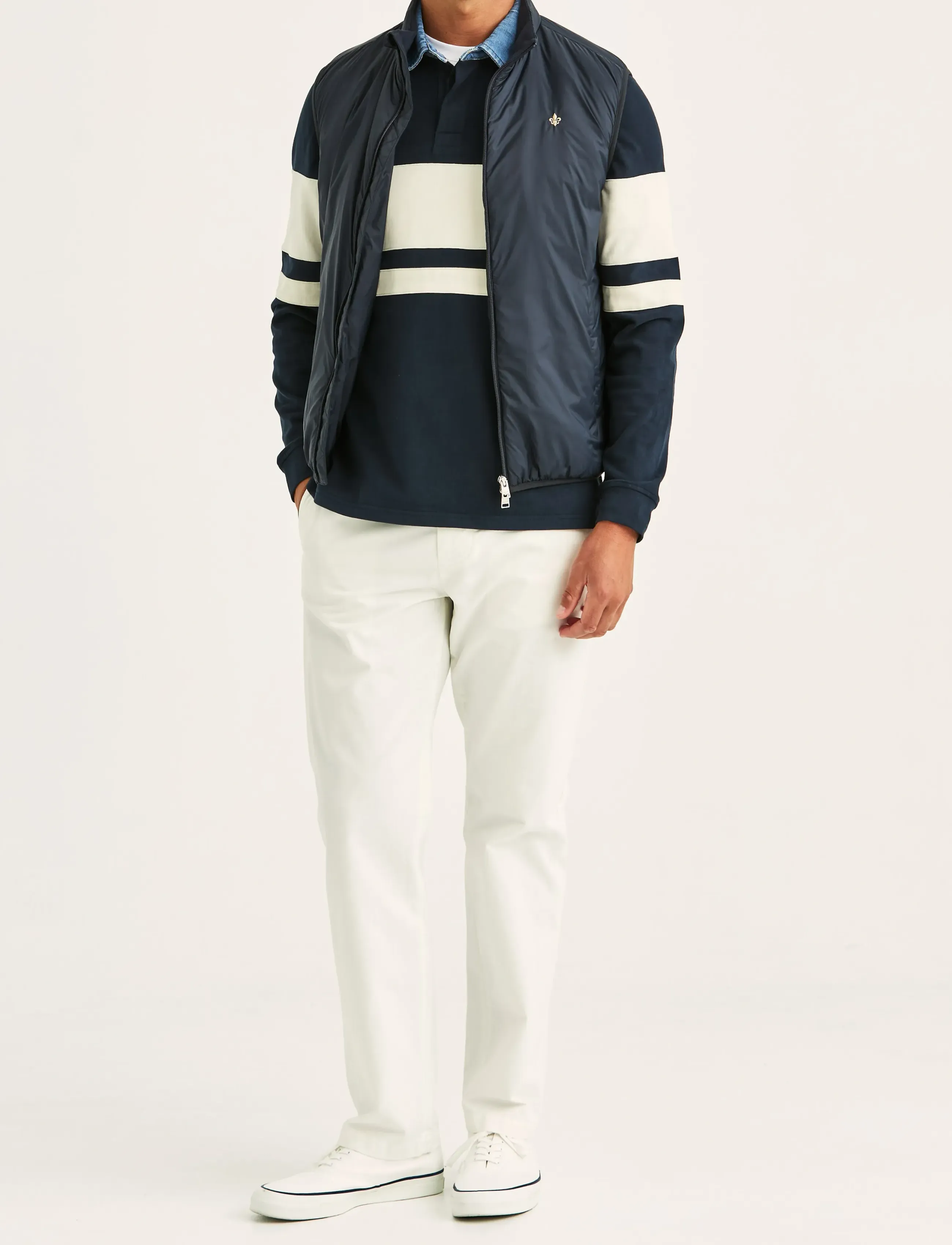 Morris - Bradley Padded Vest - vestid - blue - 3