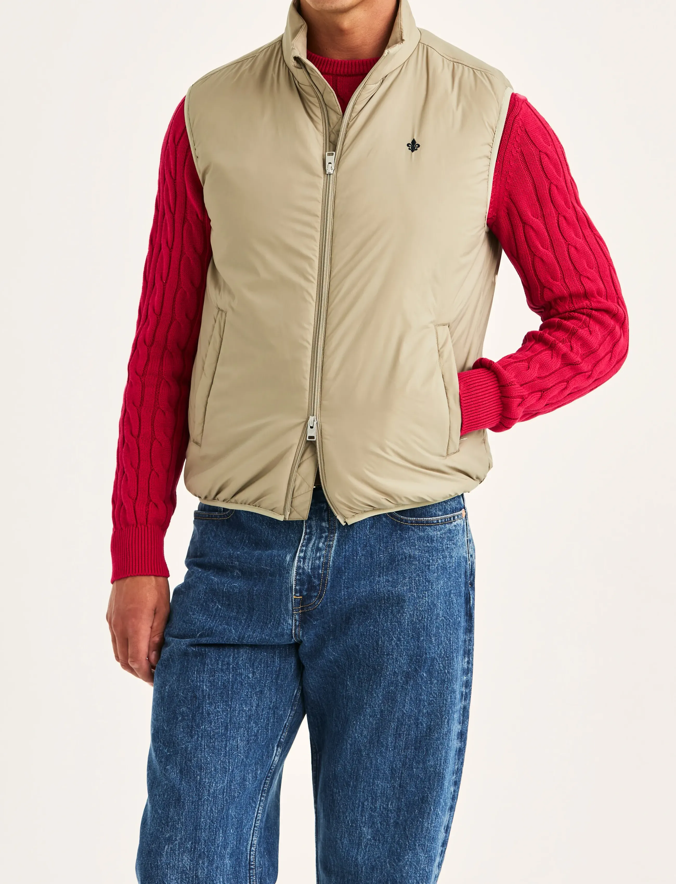 Morris Bradley Padded Vest - Morris Stockholm - KHAKI / khaki/green