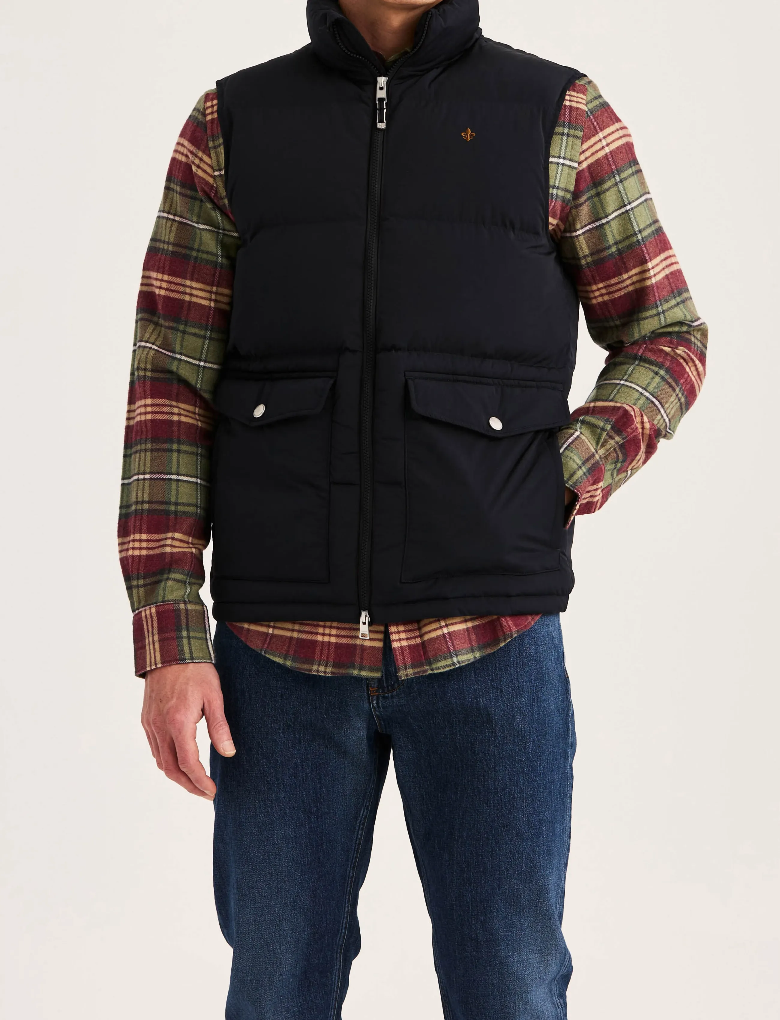 Morris Lennox Puffer Vest - Riided - BLUE / navy