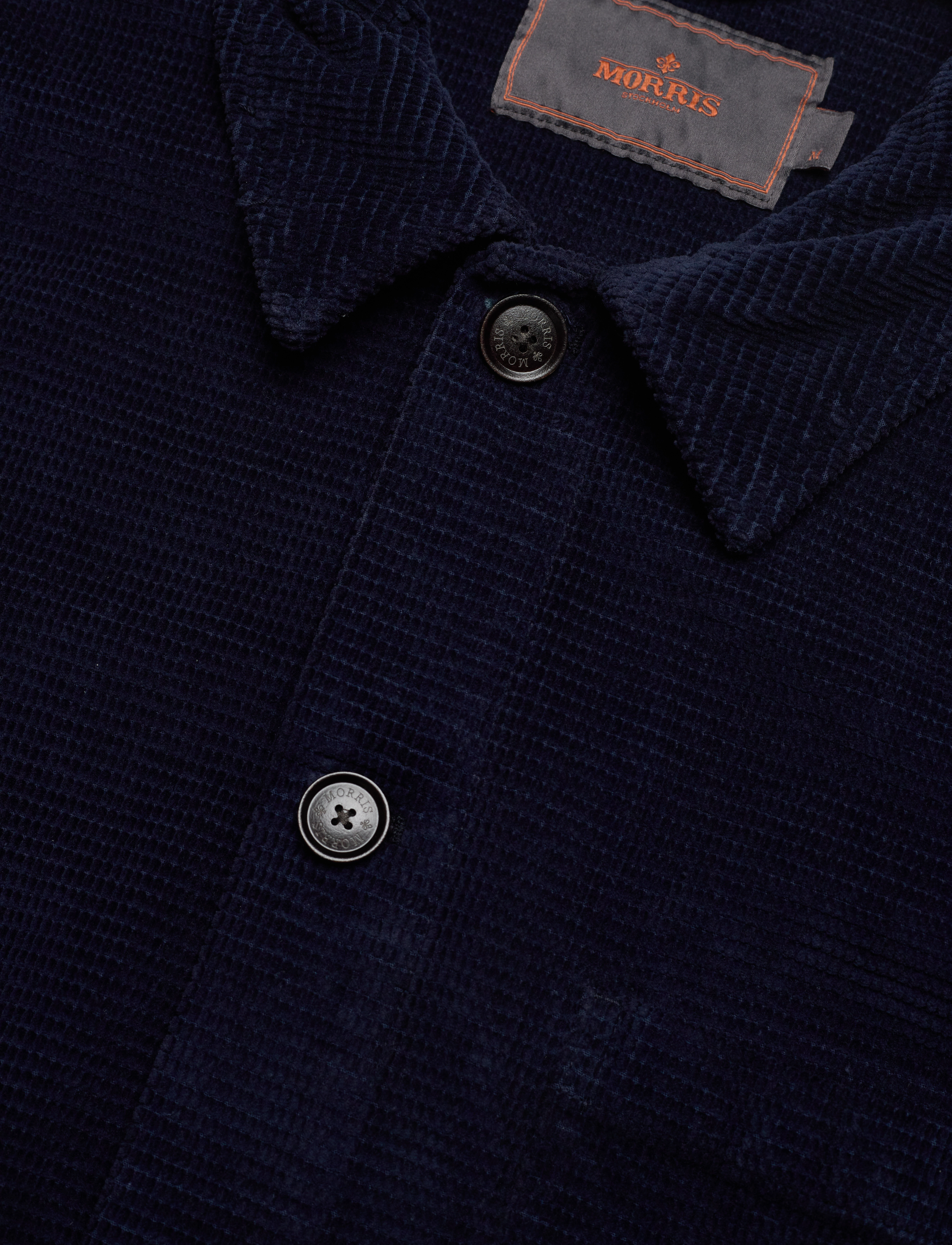 Morris - Criss Cut Cord Shirt Jkt - blue - 2