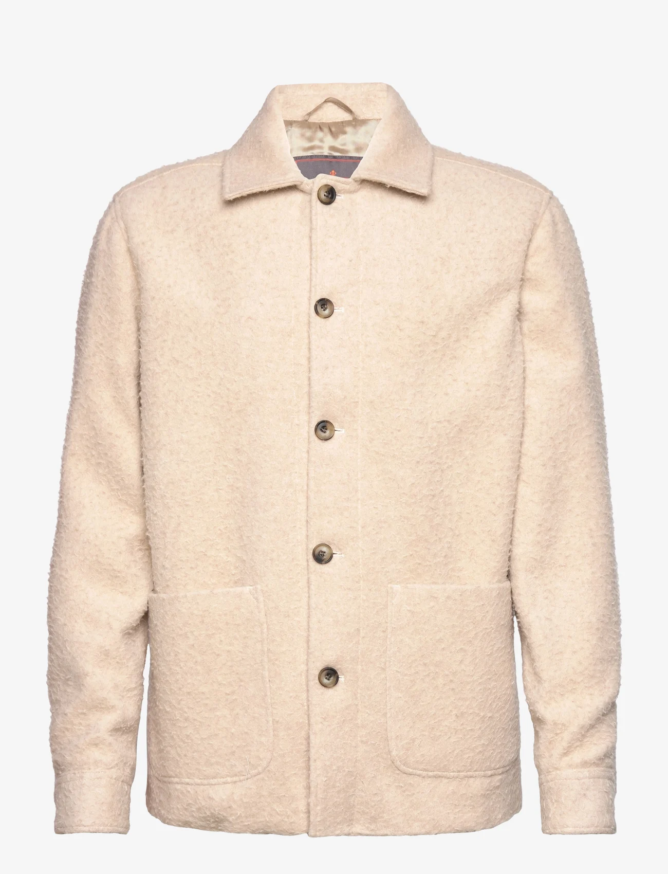 Morris - Shaggy Shirt Jacket - winter jackets - khaki - 0