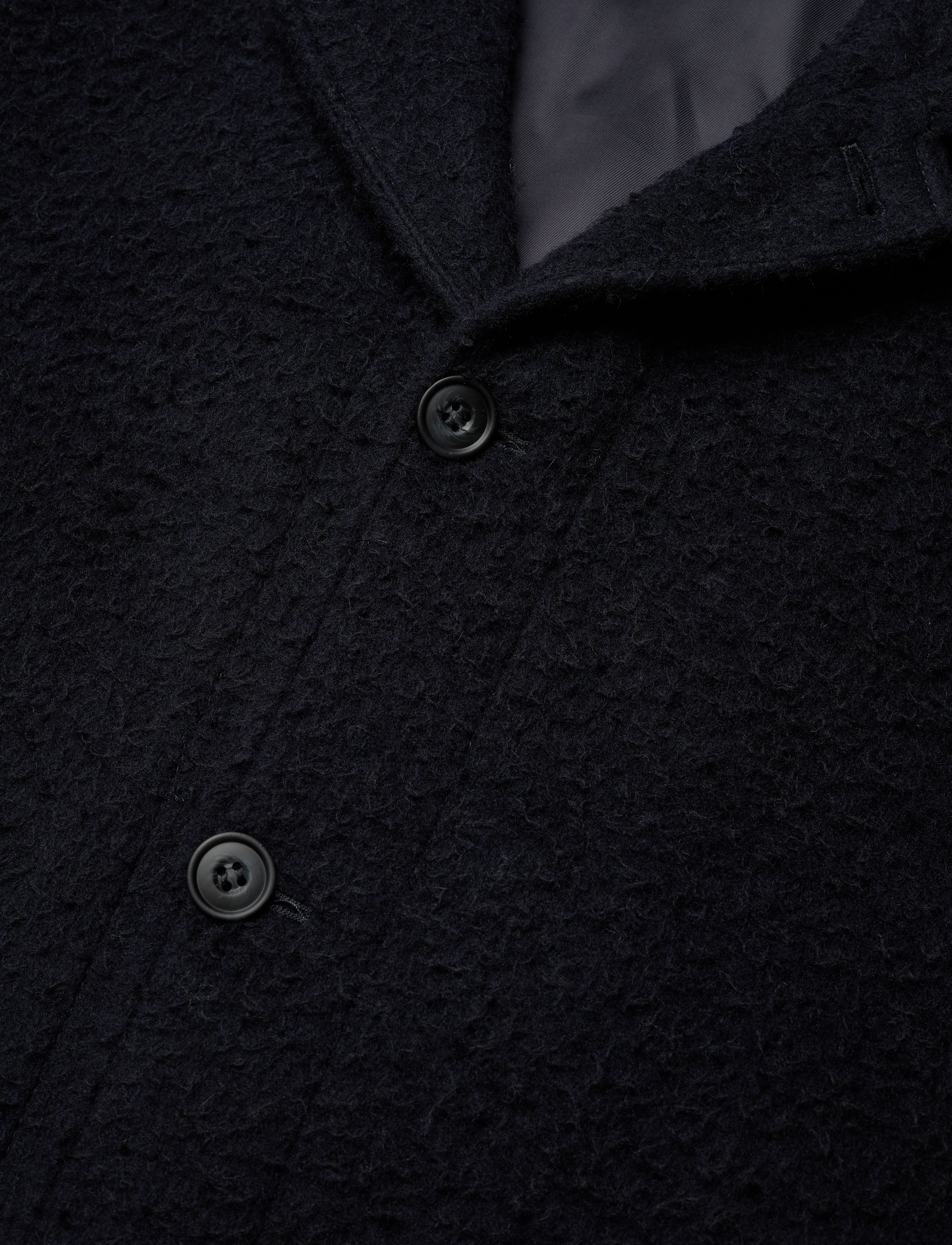 Morris - Shaggy Shirt Jacket - navy - 2