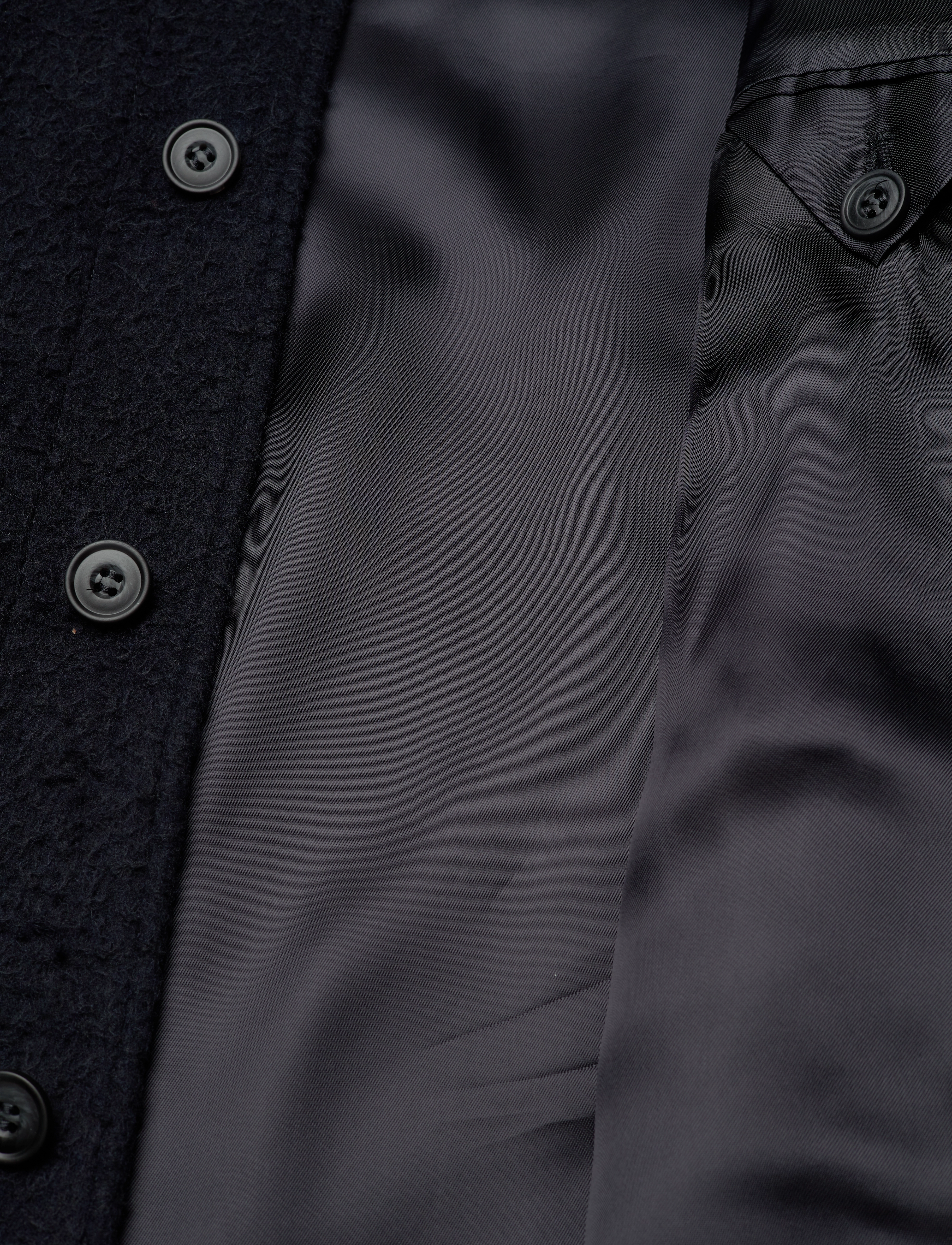 Morris - Shaggy Shirt Jacket - navy - 4
