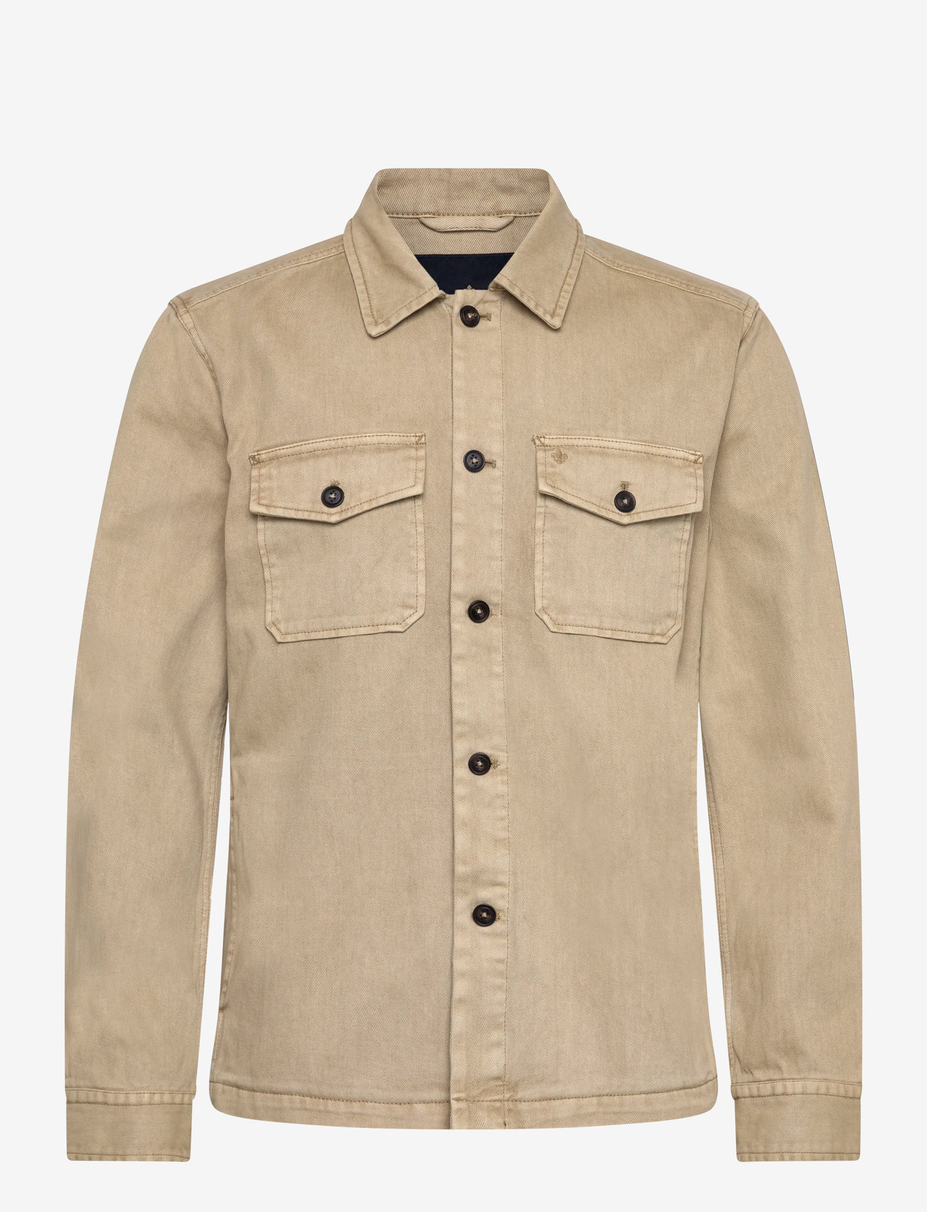Morris - Alain Twill Shirt Jacket - frühlingsjacken - khaki - 1