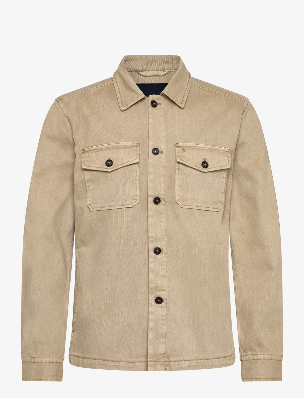 Morris - Alain Twill Shirt Jacket - light jackets - khaki - 1