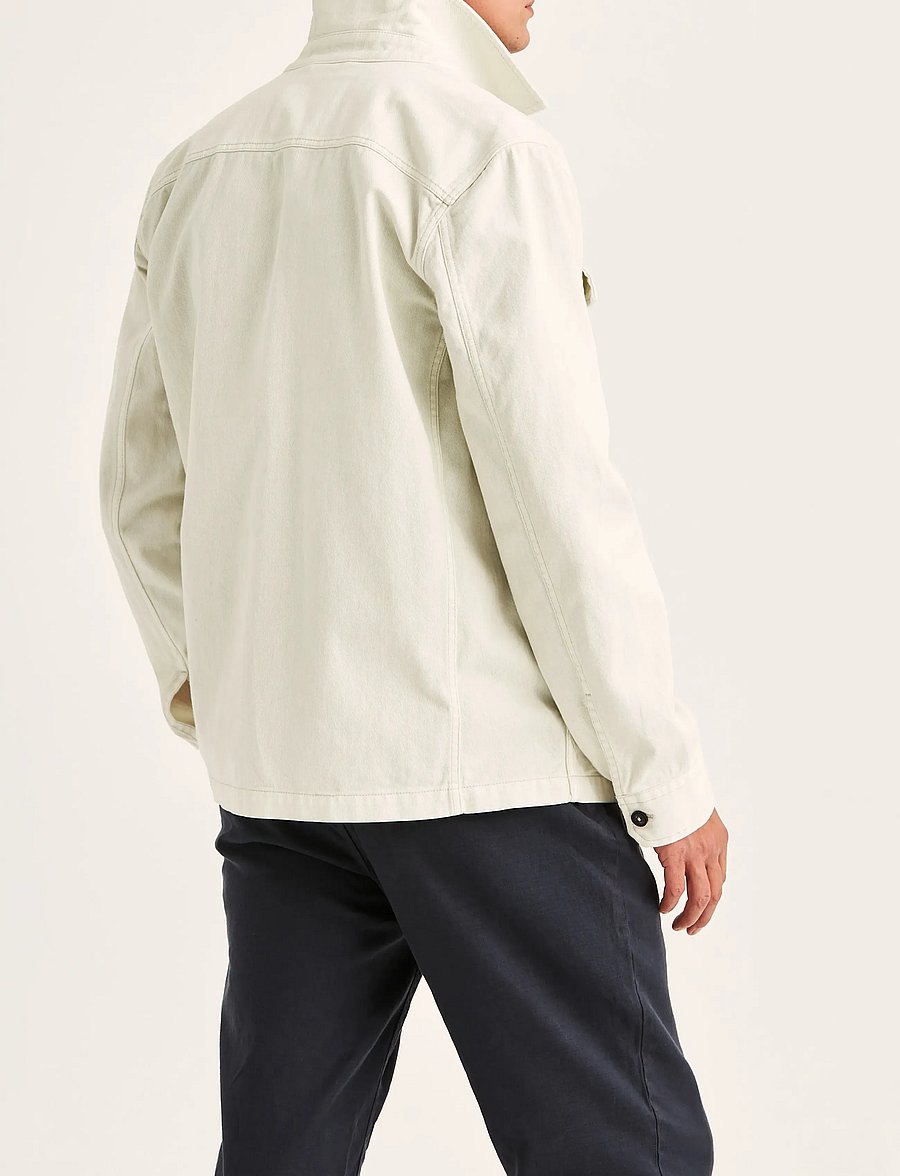 Morris - Alain Twill Shirt Jacket - sügisjoped - off white - 4