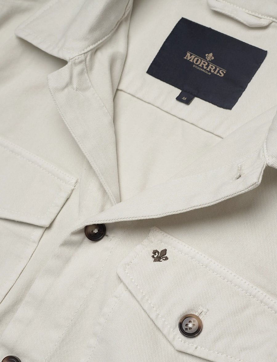 Morris - Alain Twill Shirt Jacket - sügisjoped - off white - 5