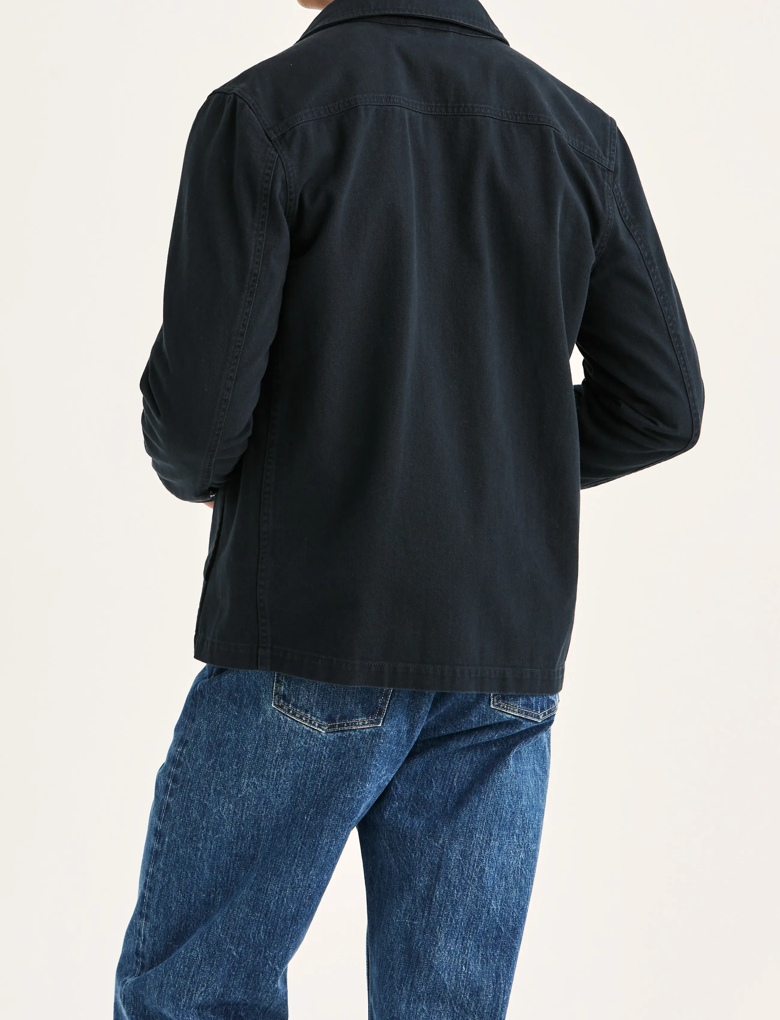 Morris - Alain Twill Shirt Jacket - kevadjoped - old blue - 4