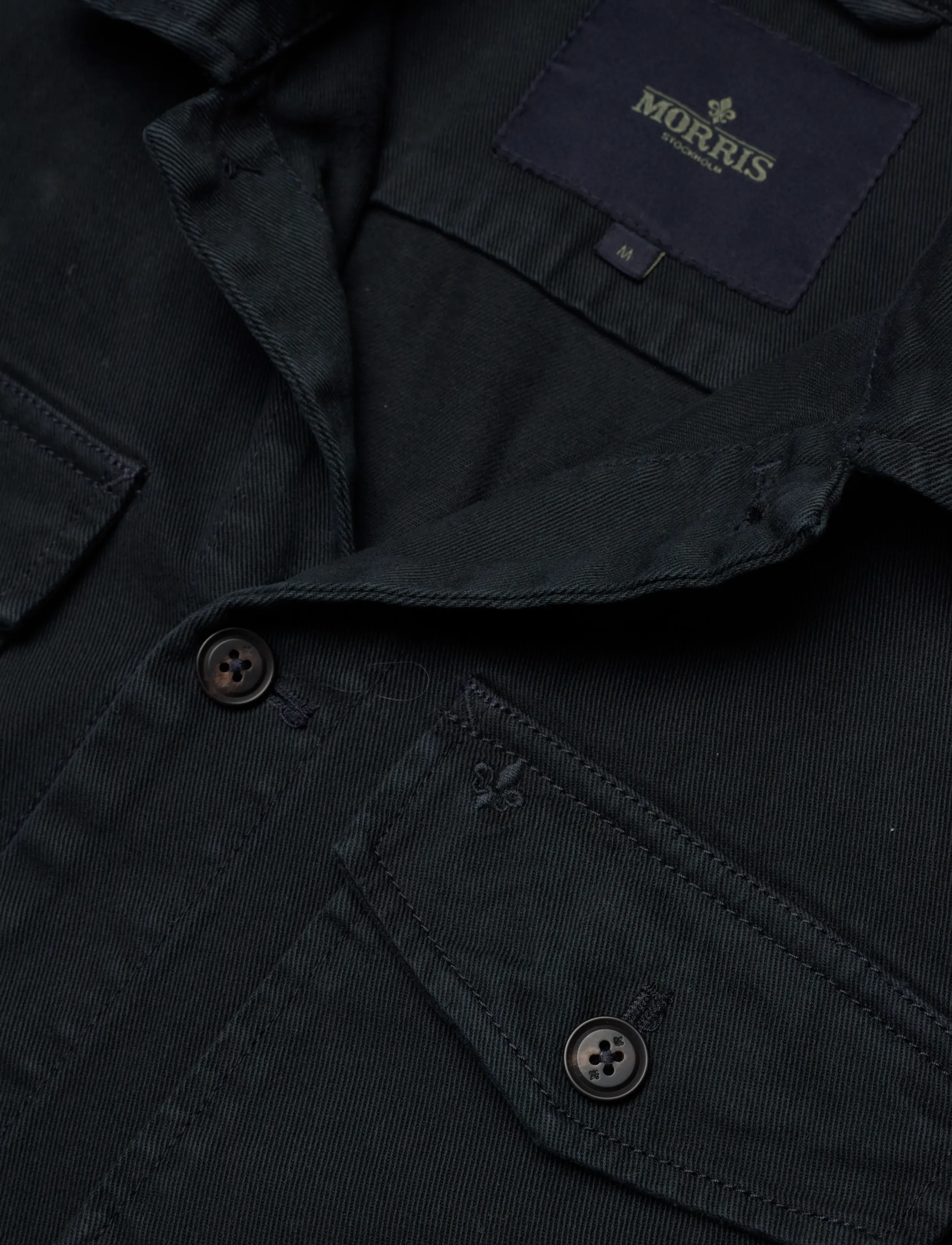 Morris - Alain Twill Shirt Jacket - kevadjoped - old blue - 5