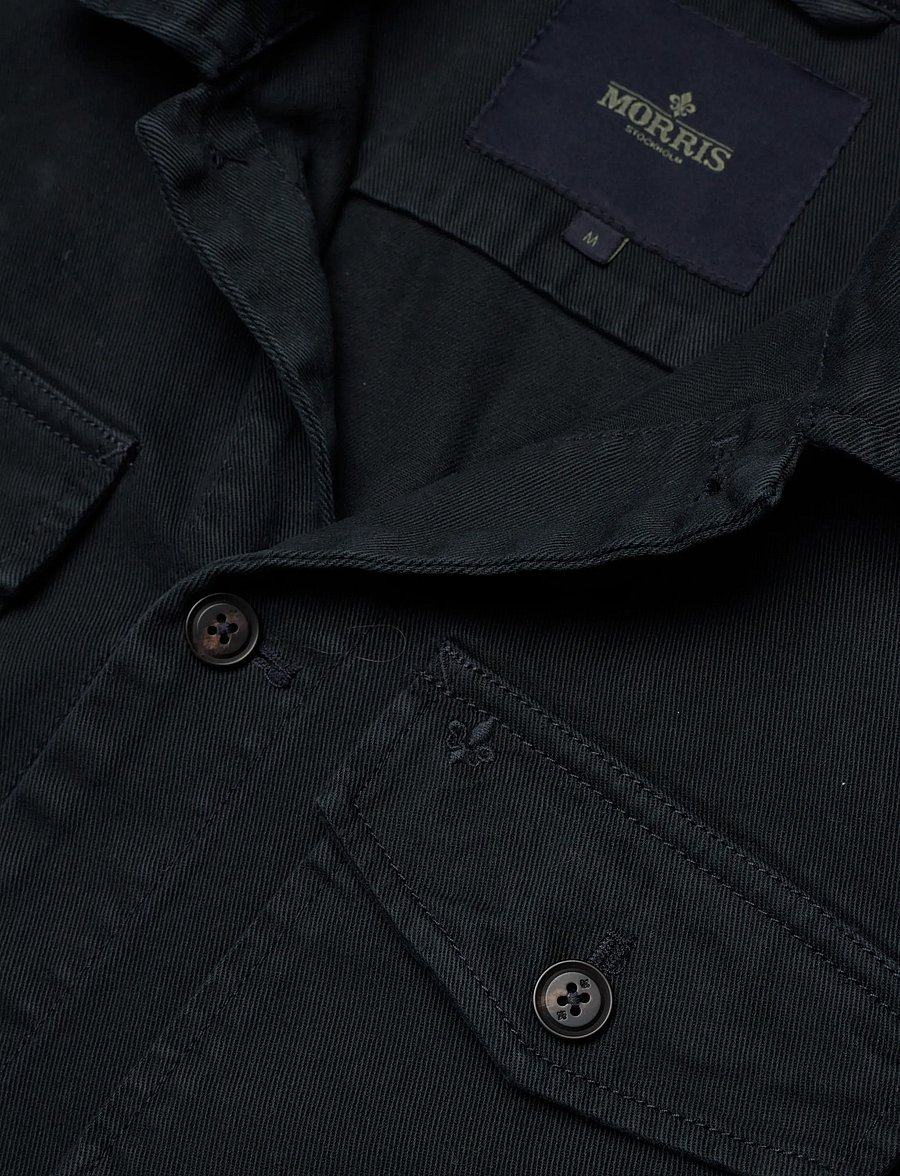 Morris - Alain Twill Shirt Jacket - sügisjoped - old blue - 5