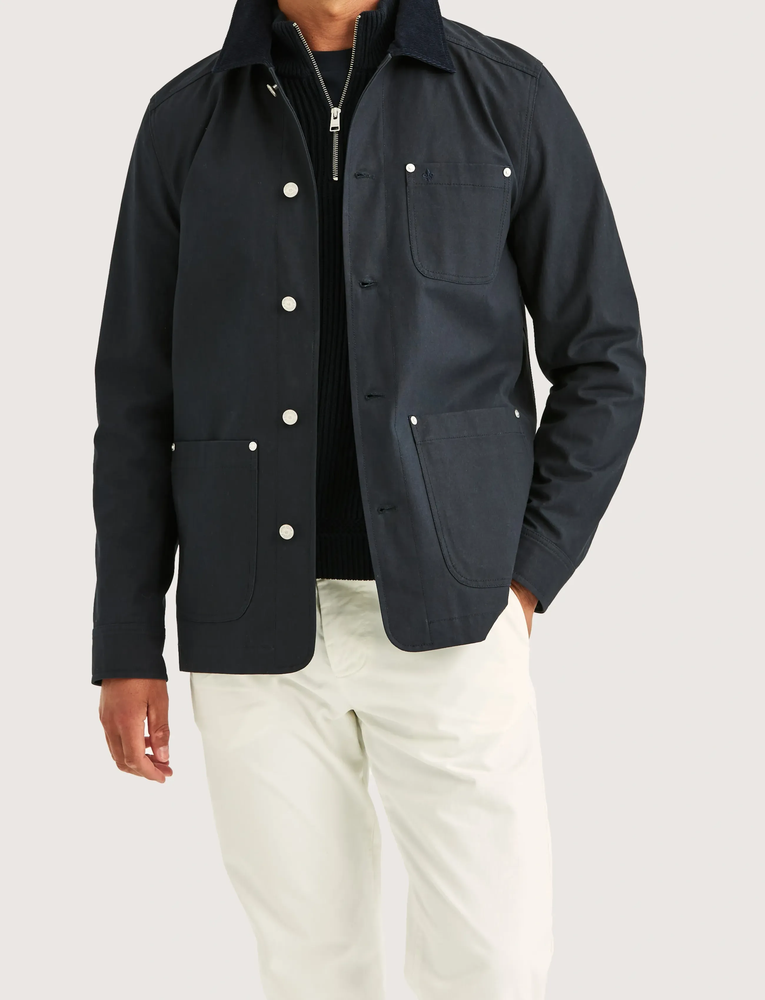Morris Belmont Shirt Jacket - Uutuudet - BLUE / navy