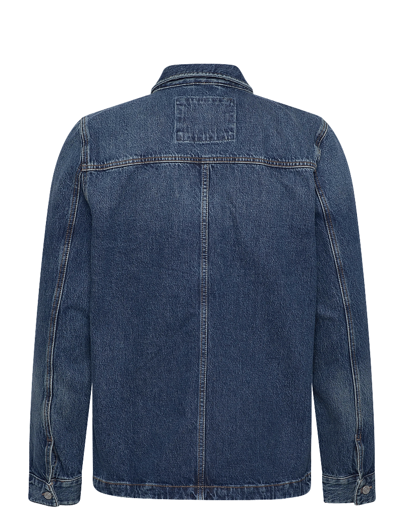 Morris - Denim Shirt Jacket - ofodrade jeansjackor - blue - 2