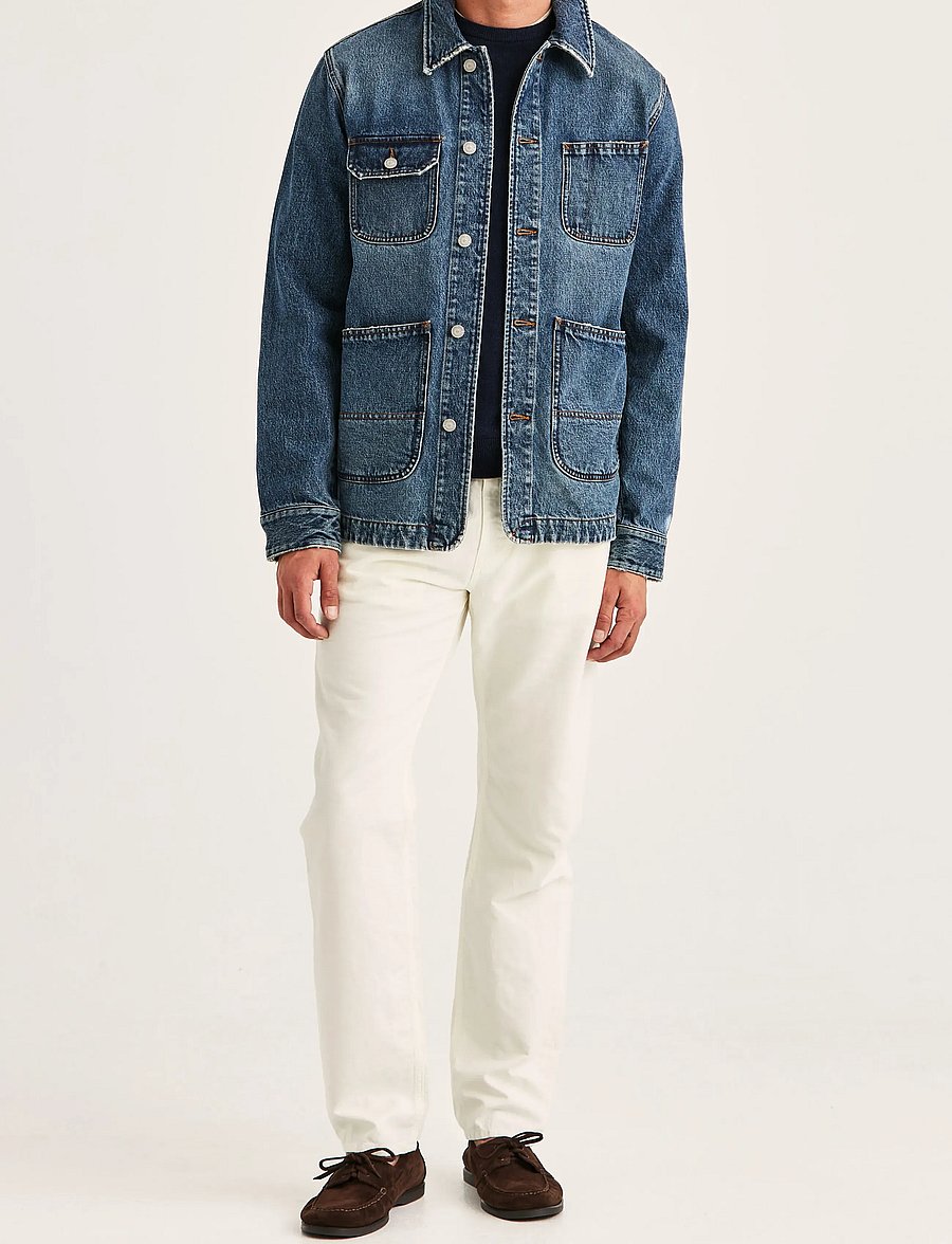 Morris - Denim Shirt Jacket - unlined denim jackets - blue - 3