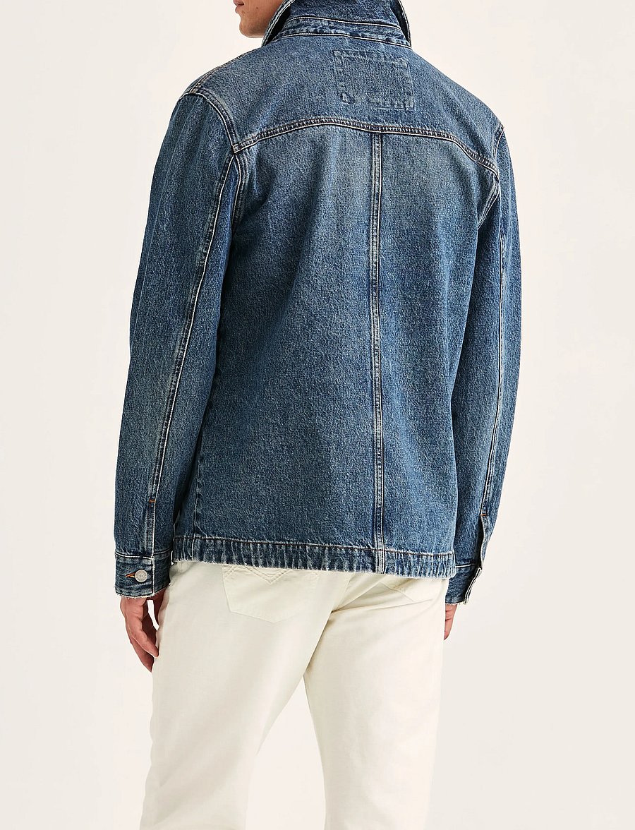 Morris - Denim Shirt Jacket - unlined denim jackets - blue - 4