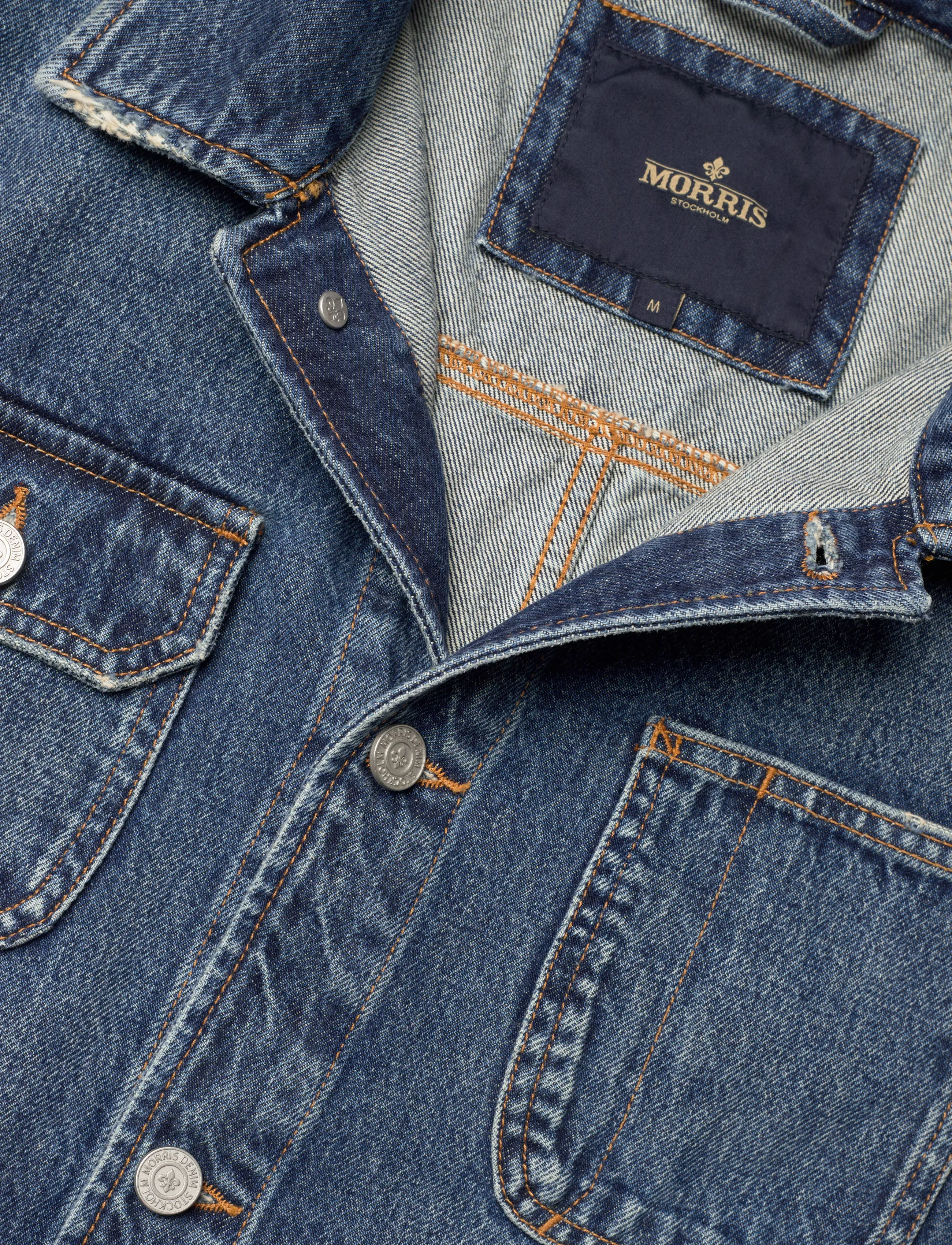 Morris - Denim Shirt Jacket - unlined denim jackets - blue - 5