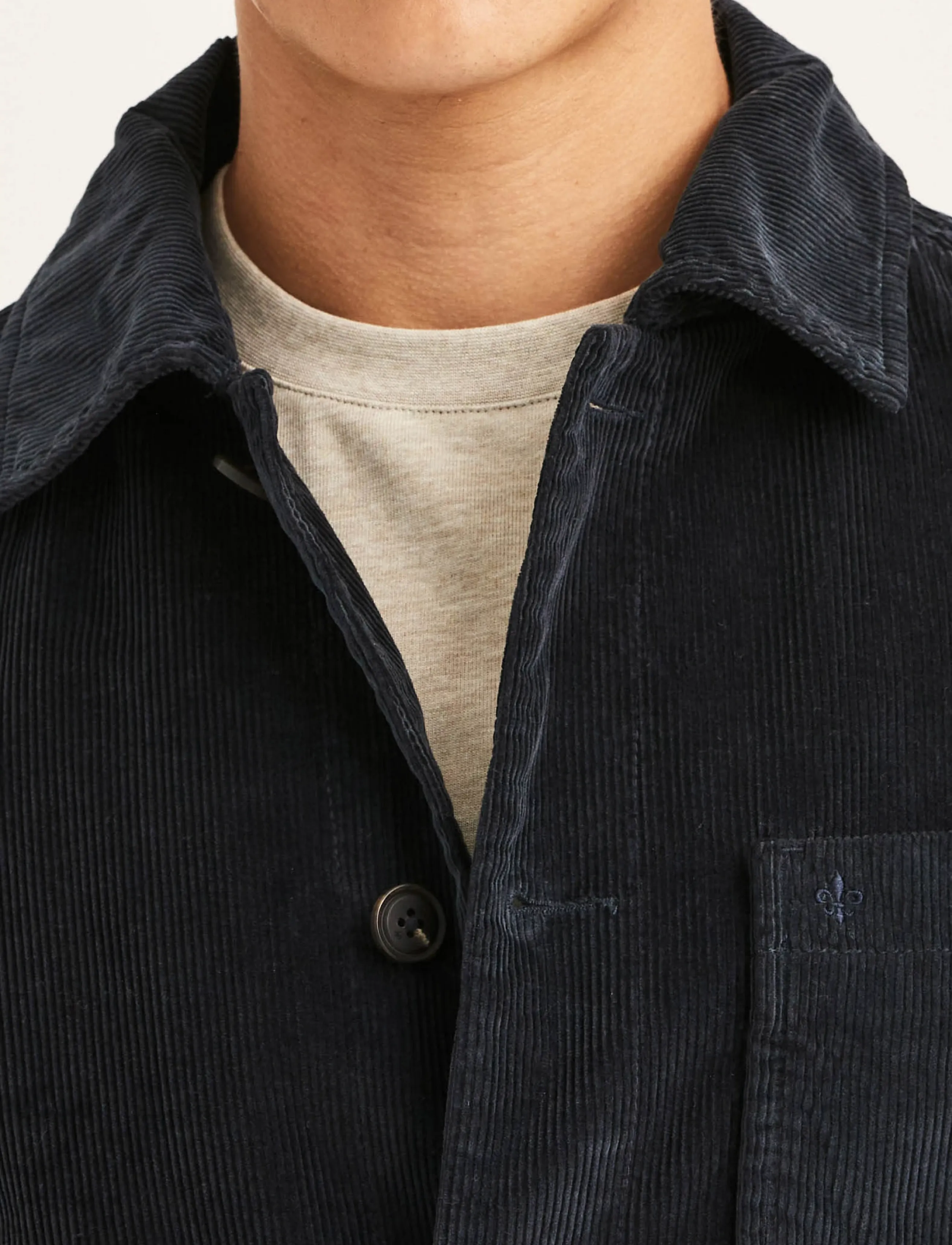 Morris - Fenix Cord Shirt Jacket - sügisjoped - blue - 5