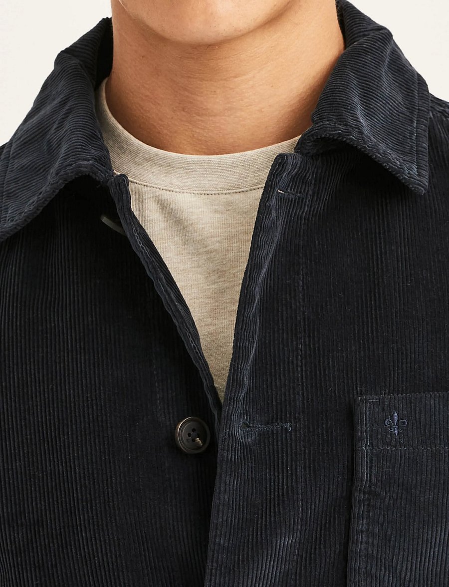 Morris - Fenix Cord Shirt Jacket - sügisjoped - blue - 5