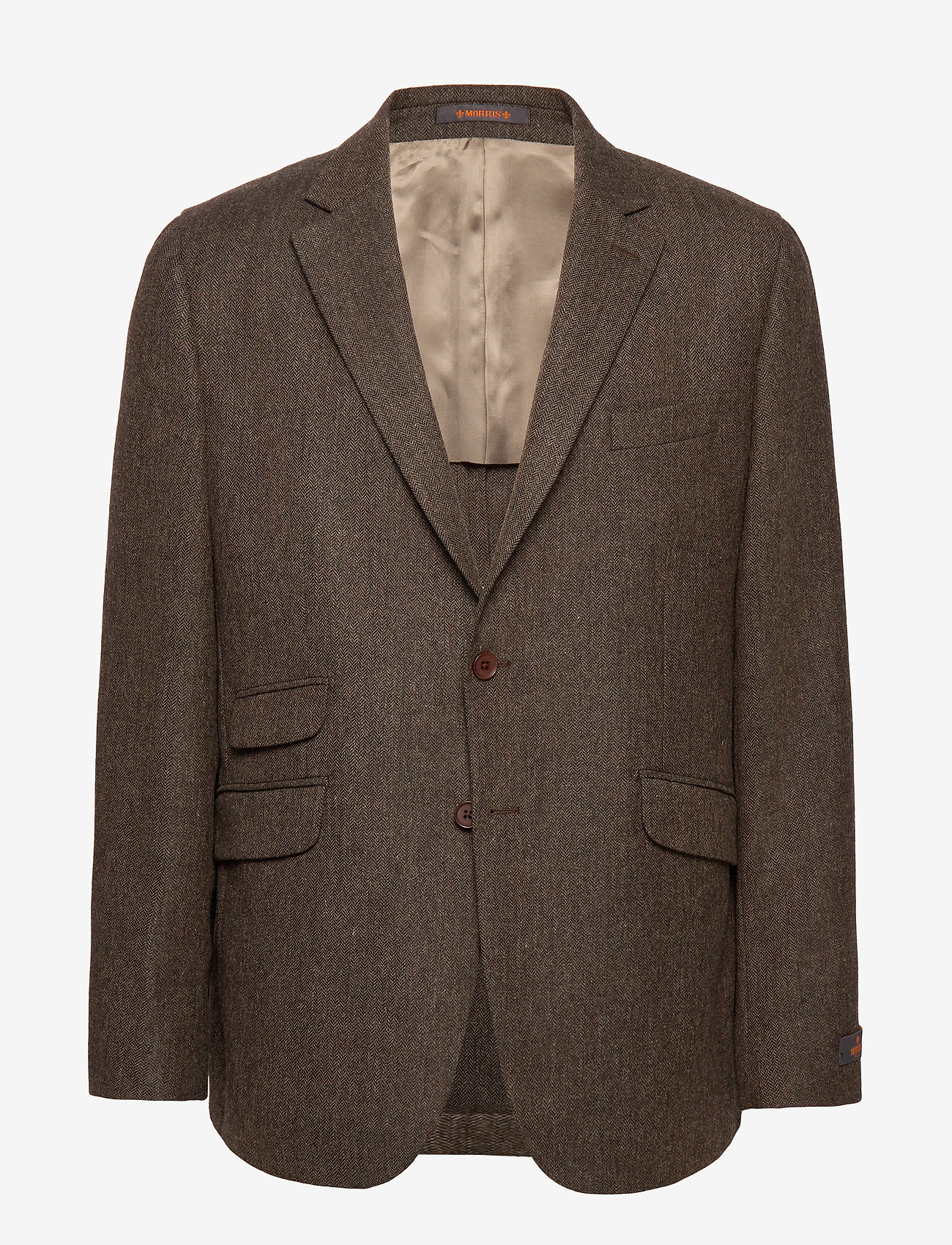 Herringbone Blazer - BROWN