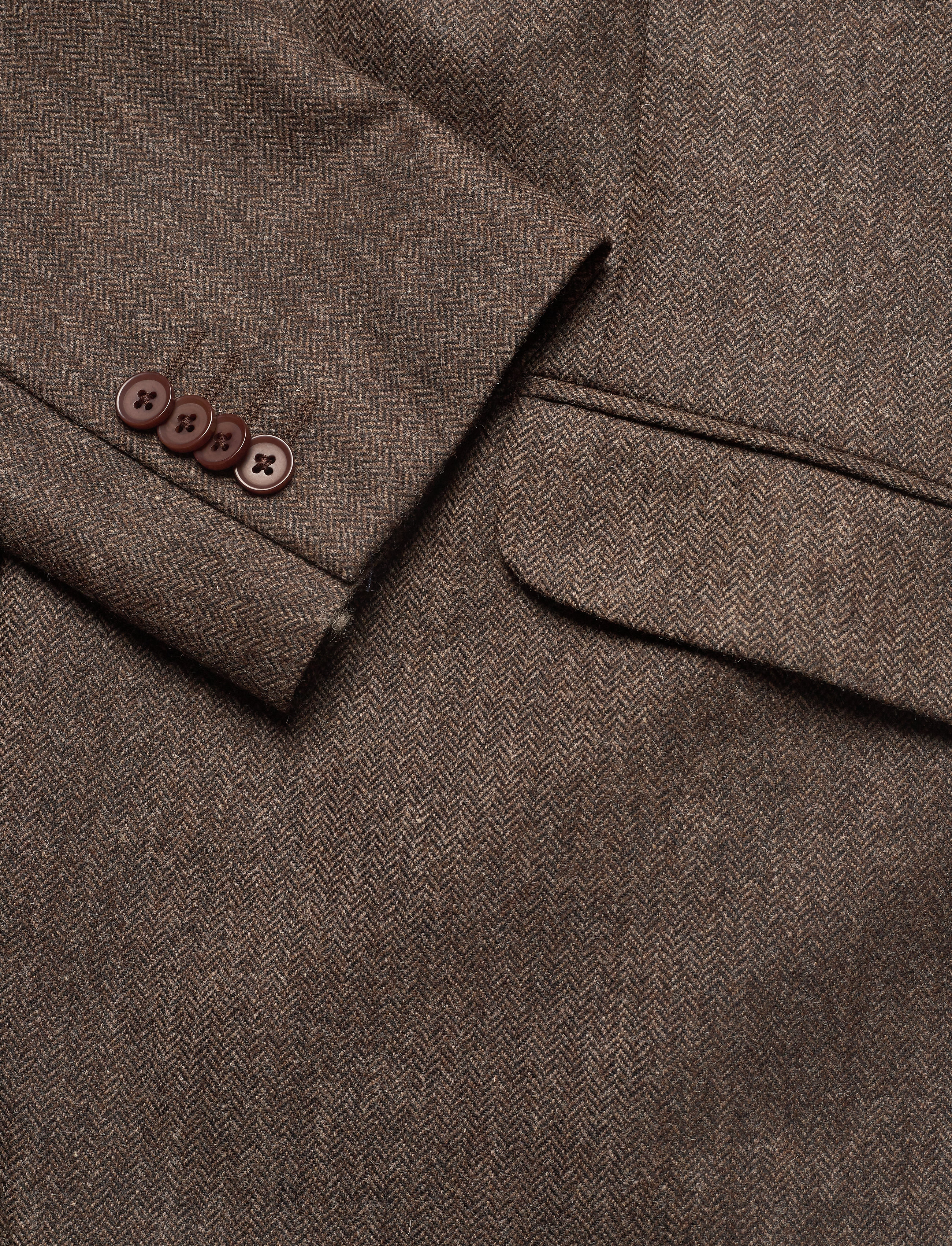 Morris - Herringbone Blazer - brown - 3