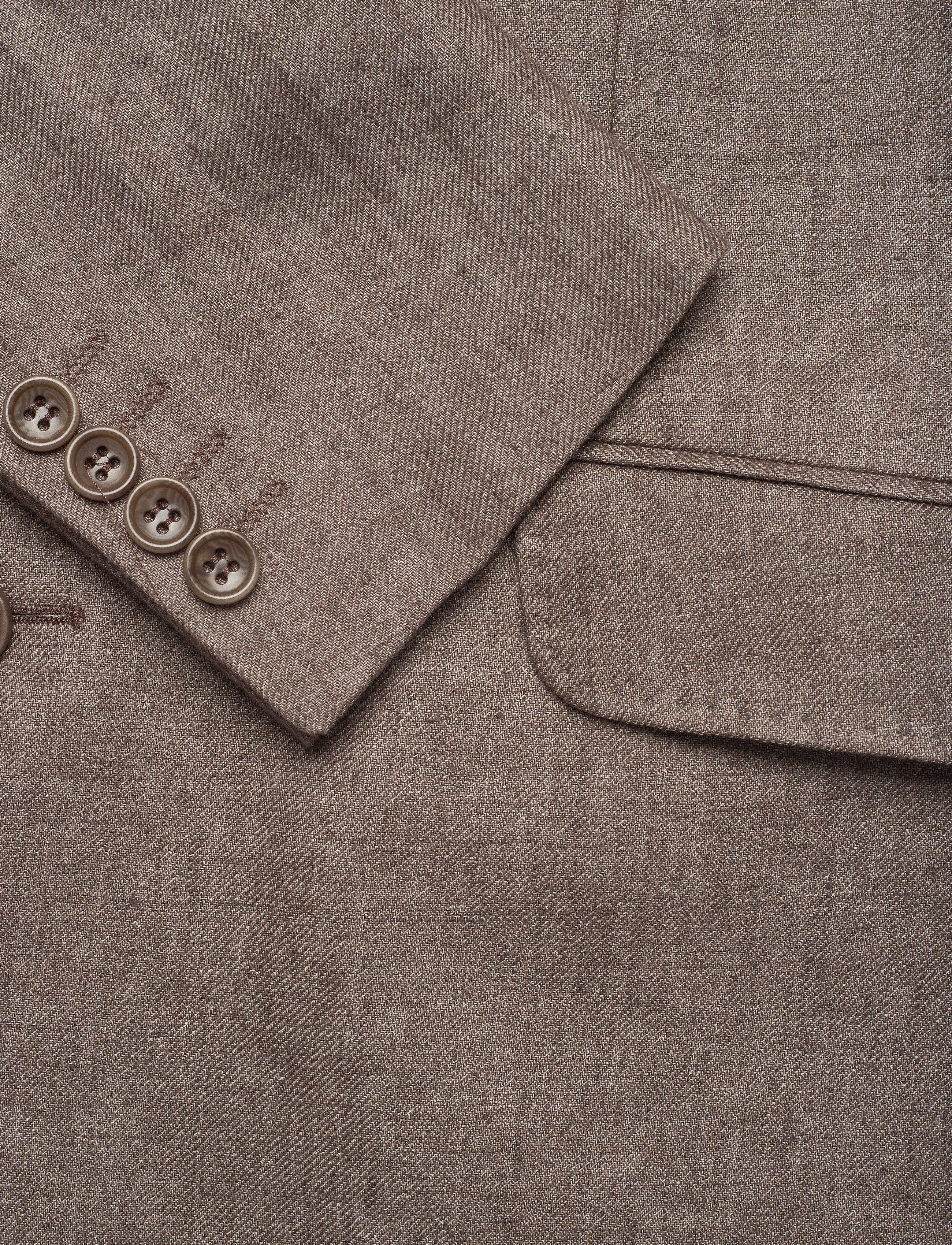 Morris - Azour Linen Blazer - brown - 4