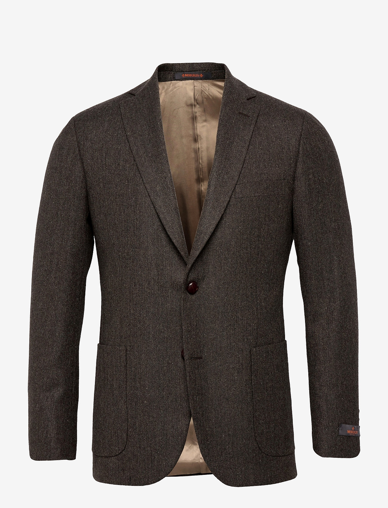 Morris - Archie Herringbone Blazer - brown - 0