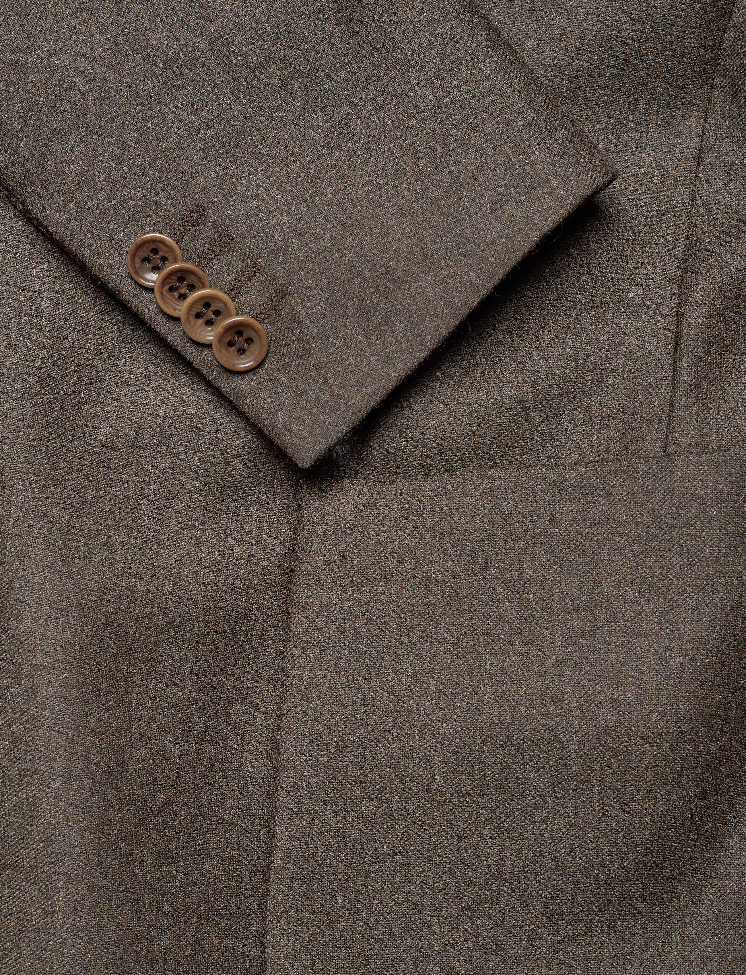 Morris - Archie Flannel Suit Blazer - brown - 3