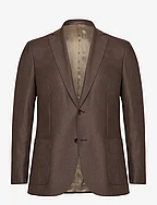 Archie Flannel Suit Jacket - BROWN
