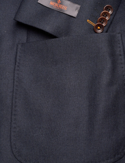 Morris - Archie Flannel Suit Jacket - dobbeltradede blazere - navy - 3
