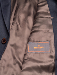 Morris - Archie Flannel Suit Jacket - dobbeltradede blazere - navy - 4