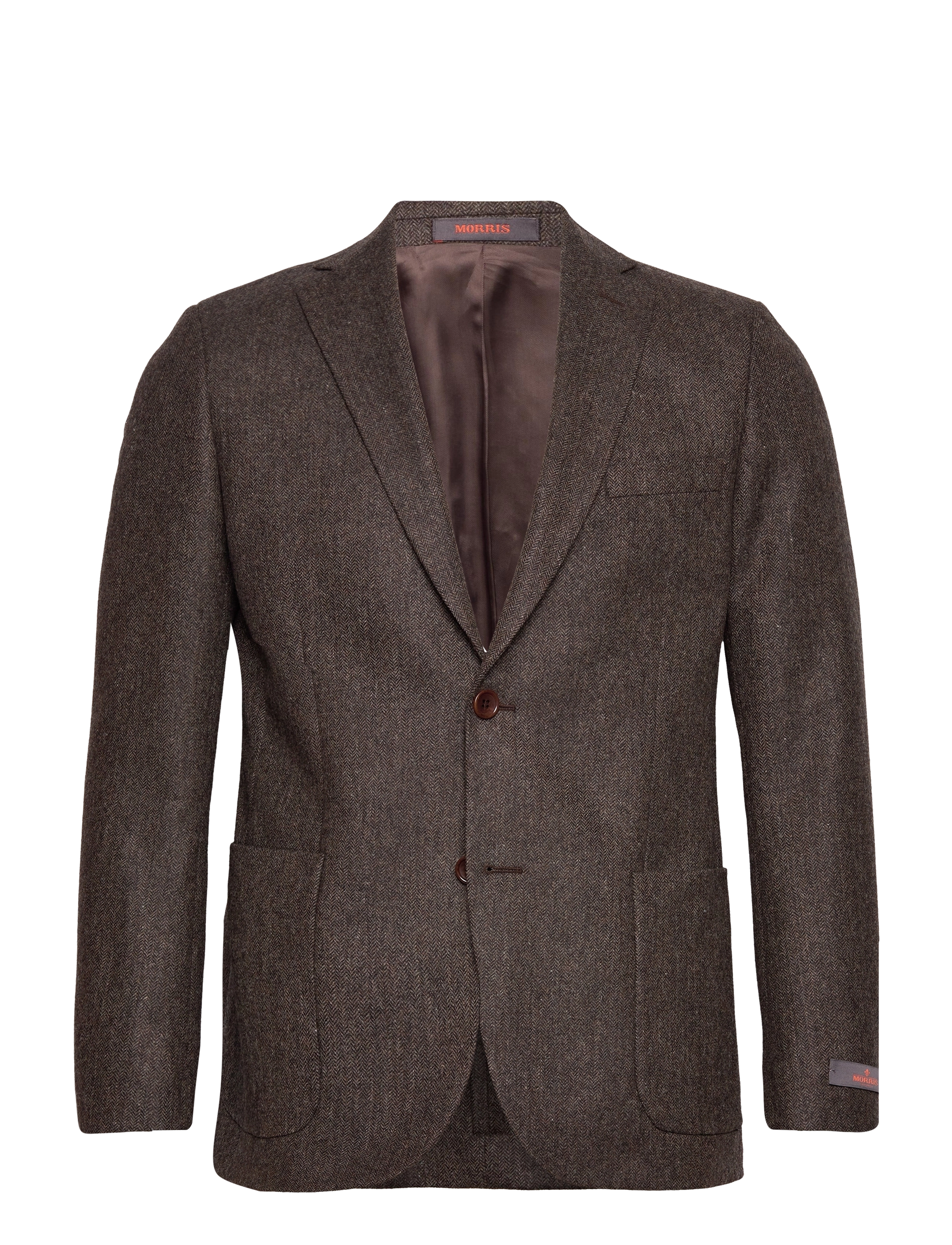 Archie Herringbone Jacket - BROWN