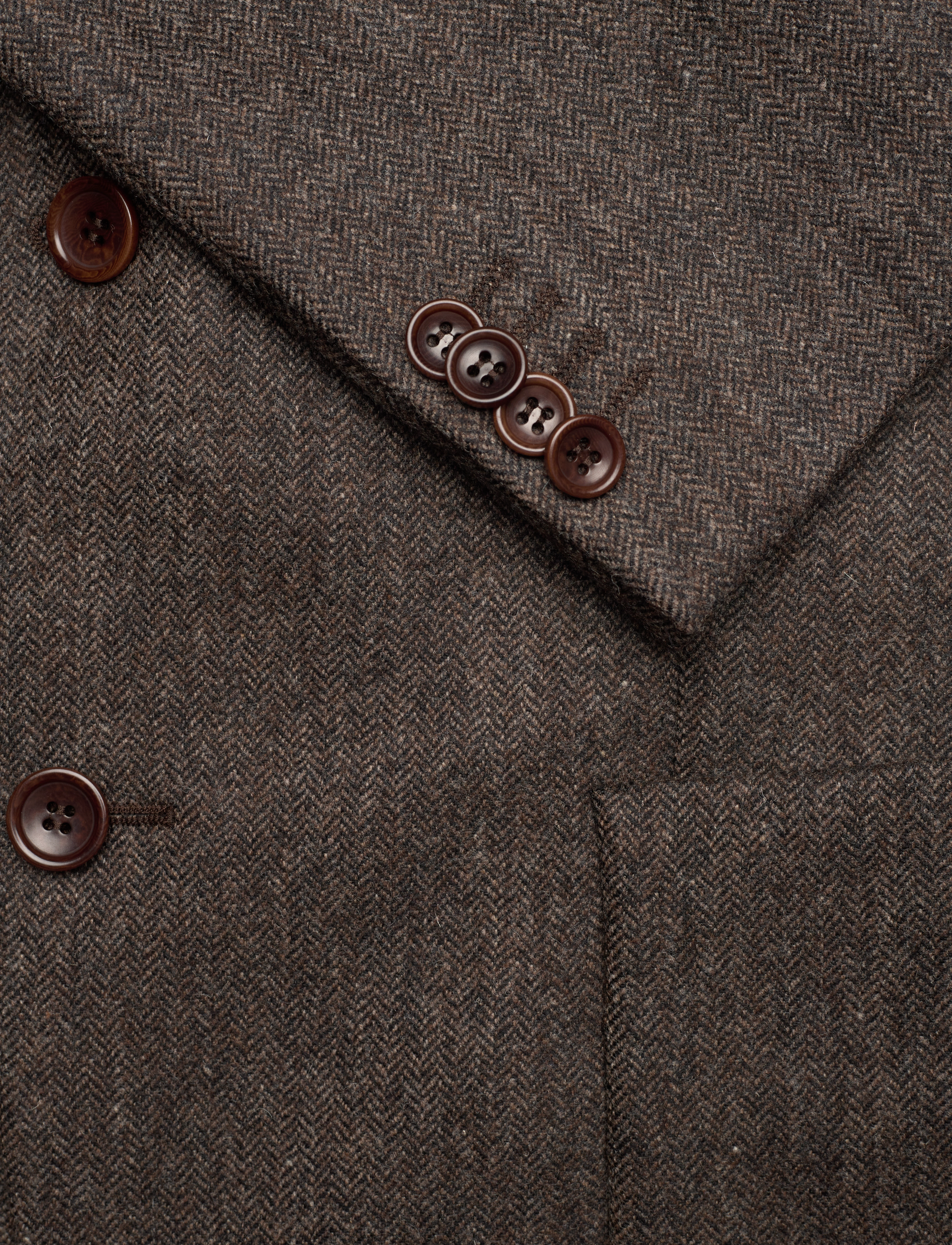 Morris - Archie Herringbone Jacket - brown - 3