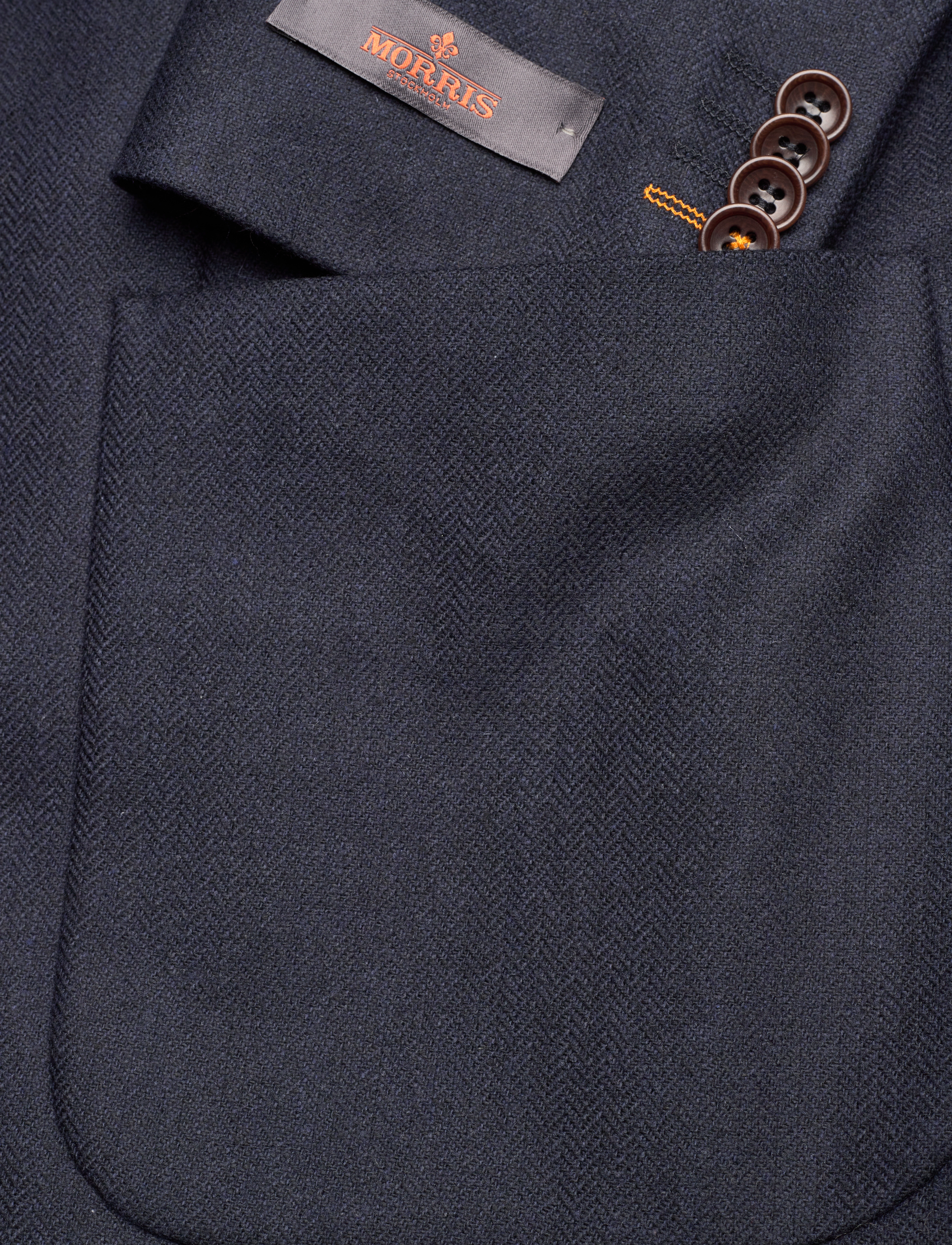 Morris - Archie Herringbone Jacket - navy - 3