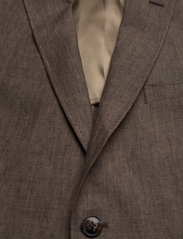 Morris - Archie Linen Suit Jkt - dubbelknäppta kavajer - brown - 2
