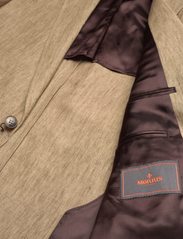 Morris - Archie Linen Suit Jkt - dvieiliai švarkai - khaki - 4